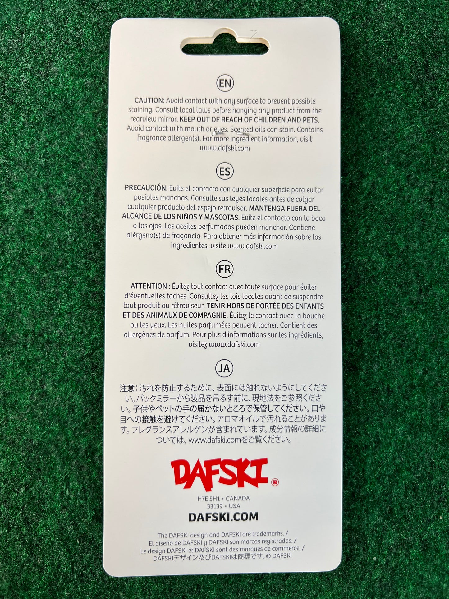 DAFSKI - Avocato Hanging Air Freshener