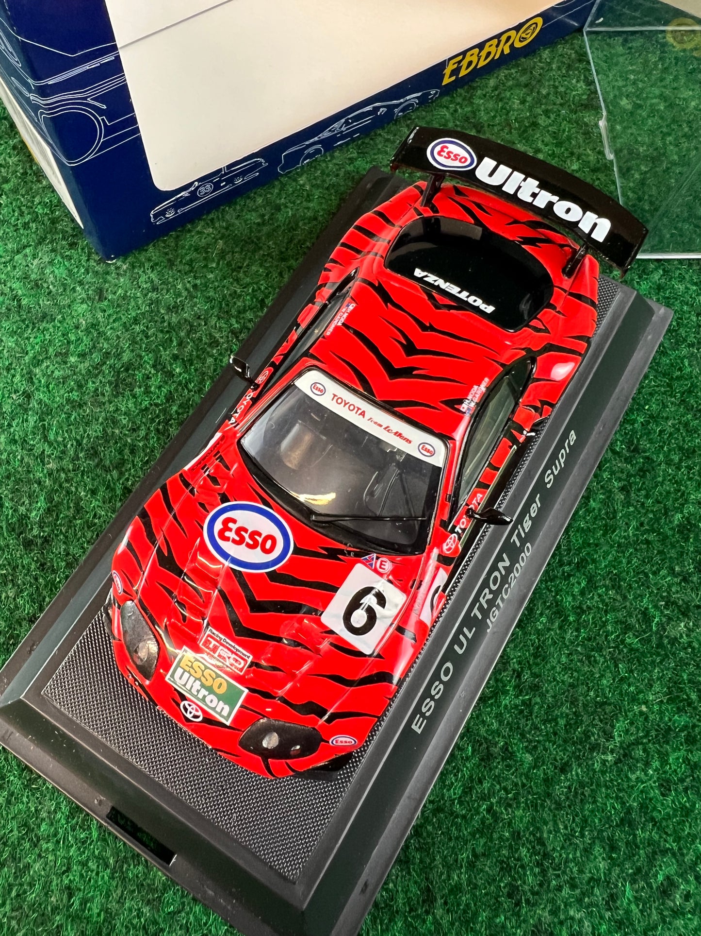 EBBRO Trendies - ESSO Ultron Toyota Supra 2000 (Red & Black) 1/43 Scale Diecast
