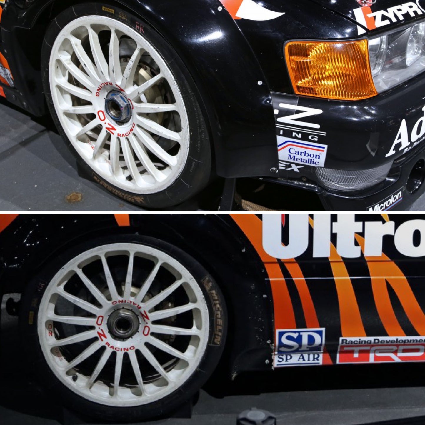 OZ Racing - JTCC Toyota Chaser/Corona Race Used Centerlock Wheel and Genuine OZ Racing Goods Set