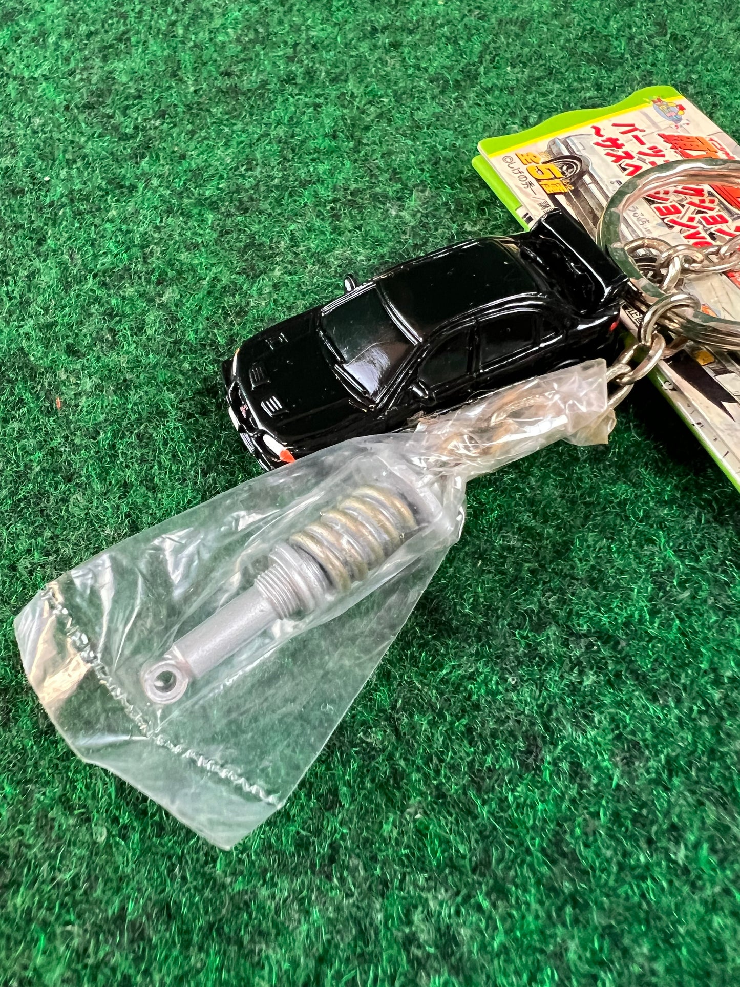 Initial D - Mitsubishi Lancer EVO III Car and Coilover Charm Keychain