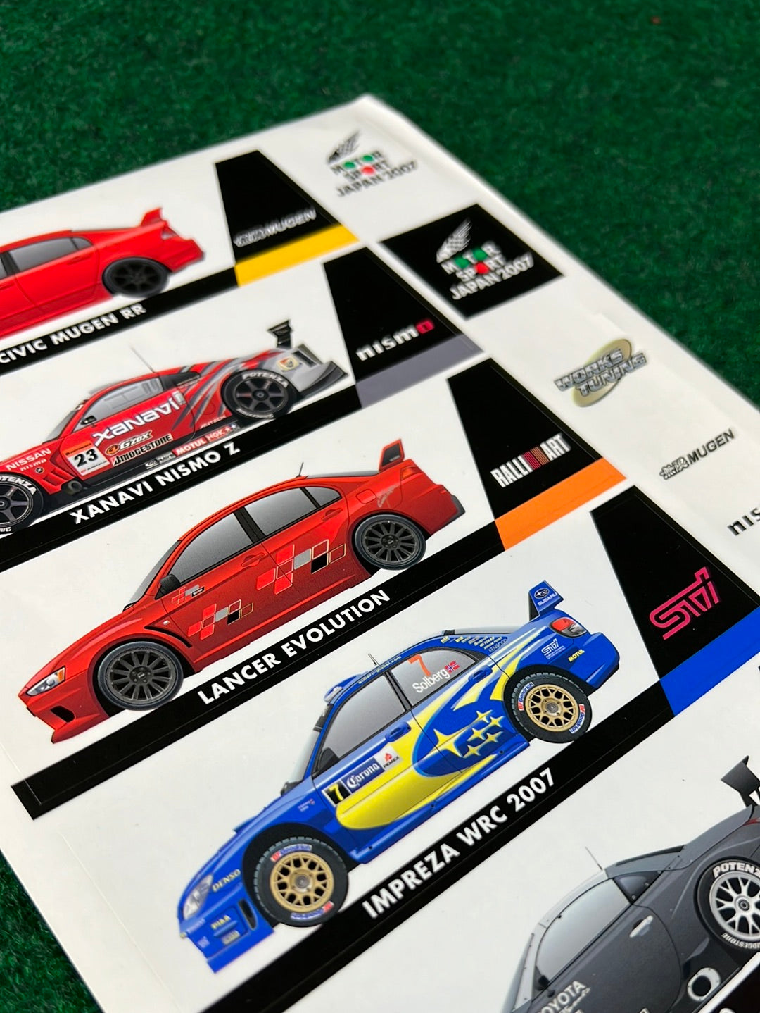 Motor Sport Japan 2007 Sticker Sheet (1)
