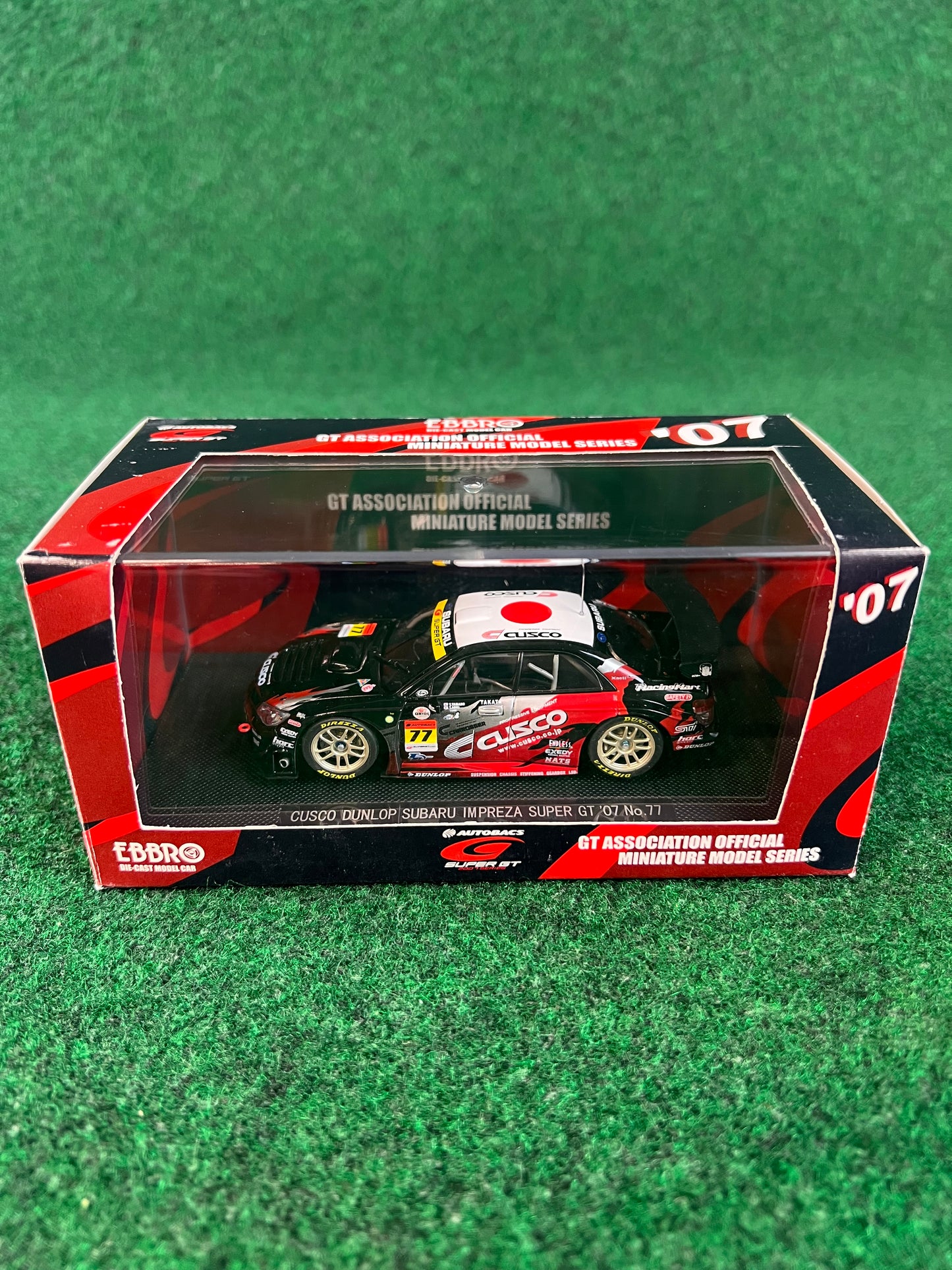 EBBRO SuperGT 2007 #77 Cusco Dunlop Subaru Impreza WRX STI 1/43 Scale Diecast