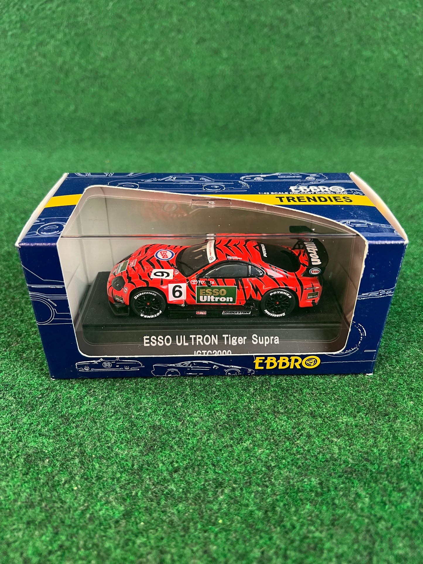 EBBRO Trendies - ESSO Ultron Toyota Supra 2000 (Red & Black) 1/43 Scale Diecast