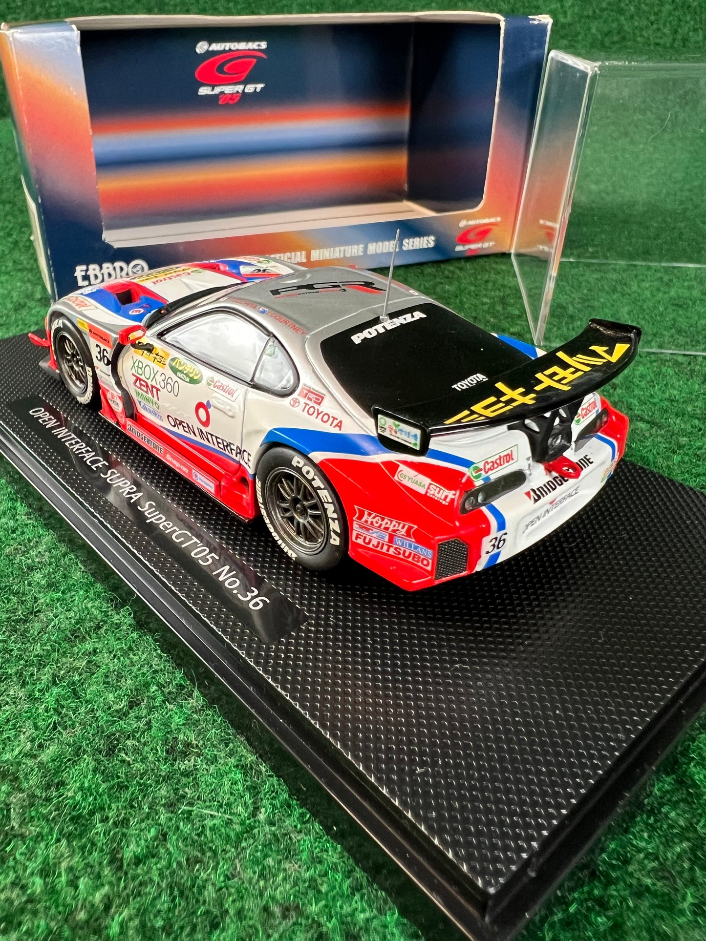 EBBRO 2005 SuperGT Open Interface Toyota Supra 1/43 Scale Diecast