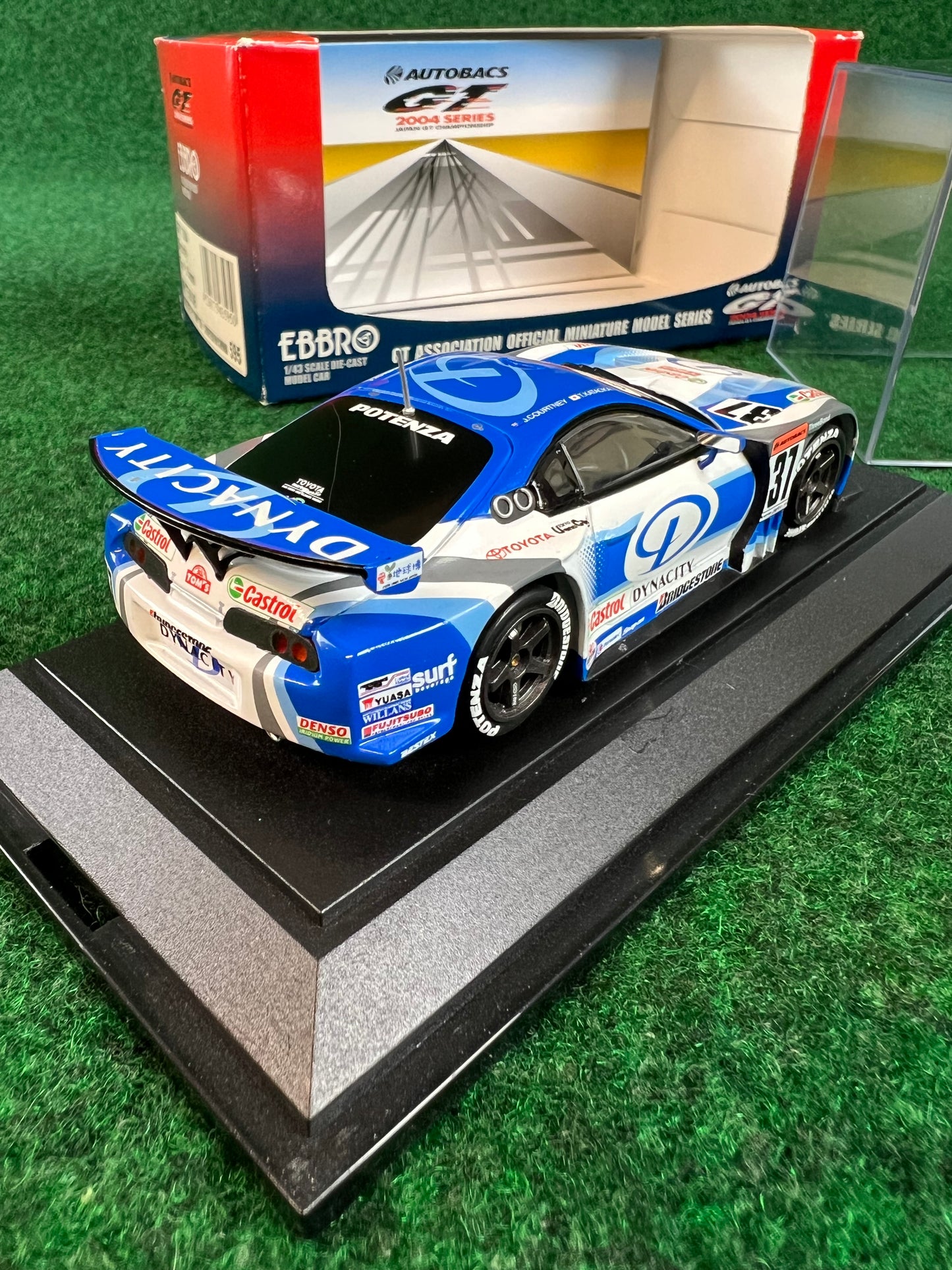 EBBRO - 2004 JGTC Dynacity Tom's Toyota Supra 1/43 Scale Diecast