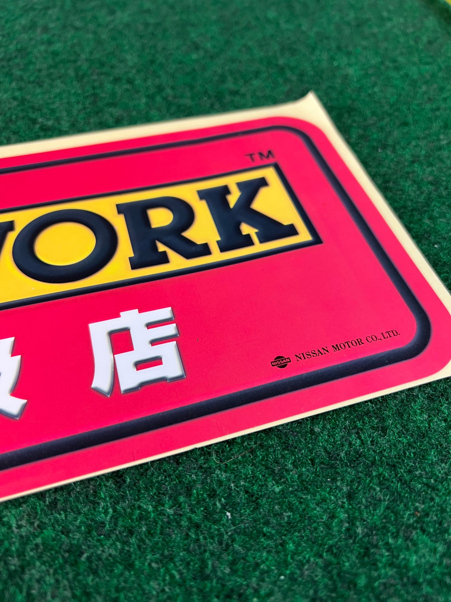 PITWORK Stores (2) - Nissan Service and Parts Retail Display Sticker
