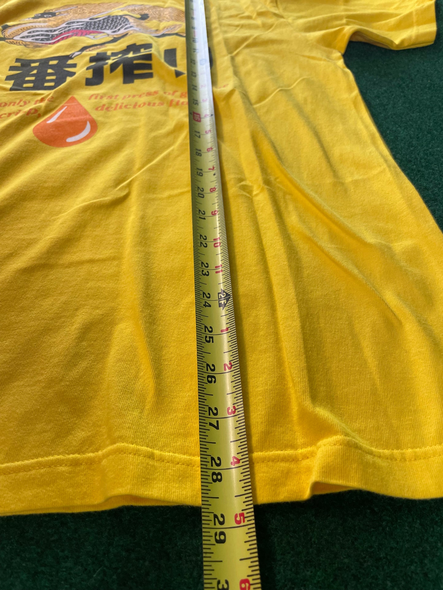 Kirin Ichiban Beer Promotional Yellow T-Shirt
