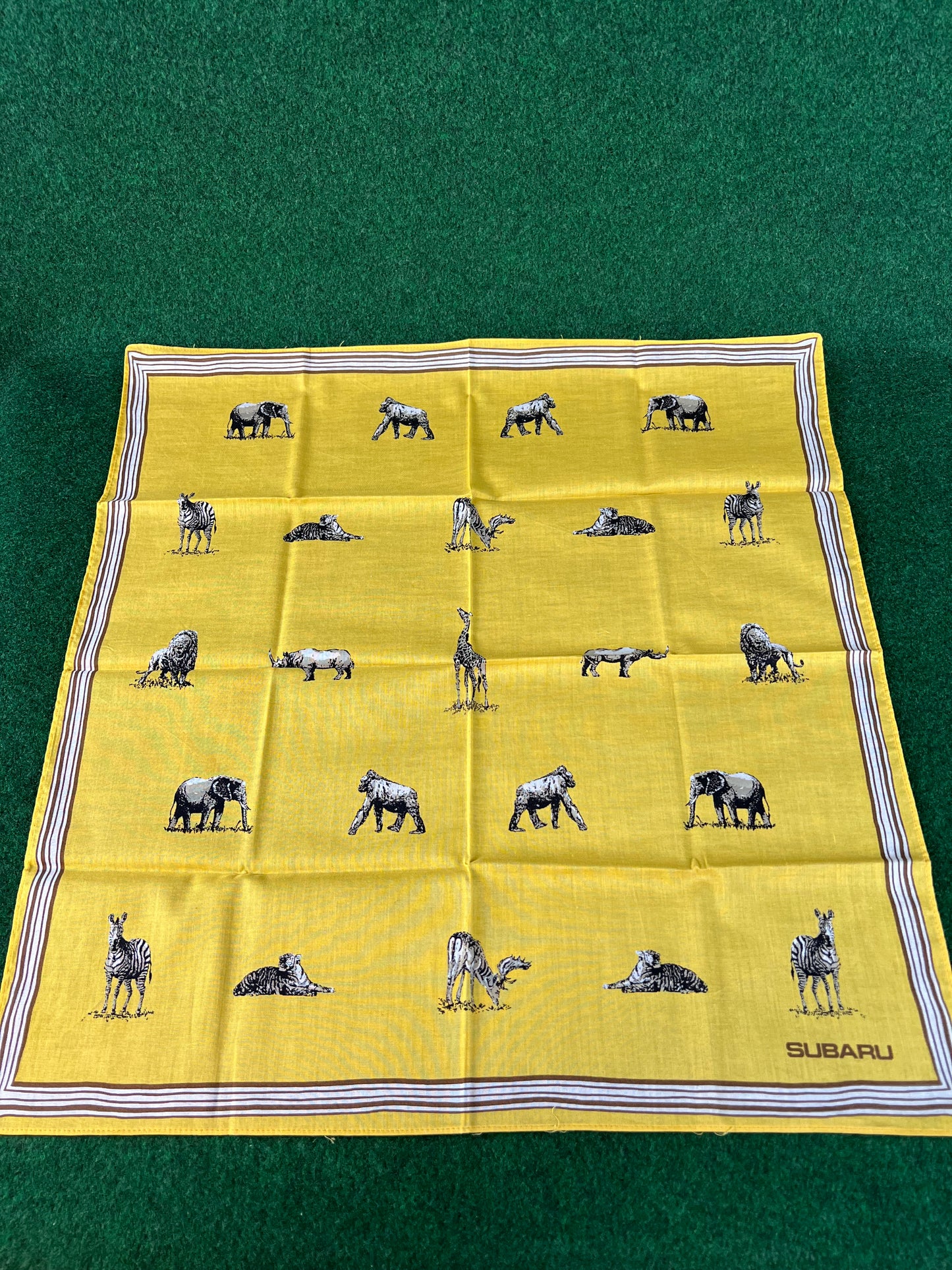 Subaru - Safari Animals Promotional Handkerchief