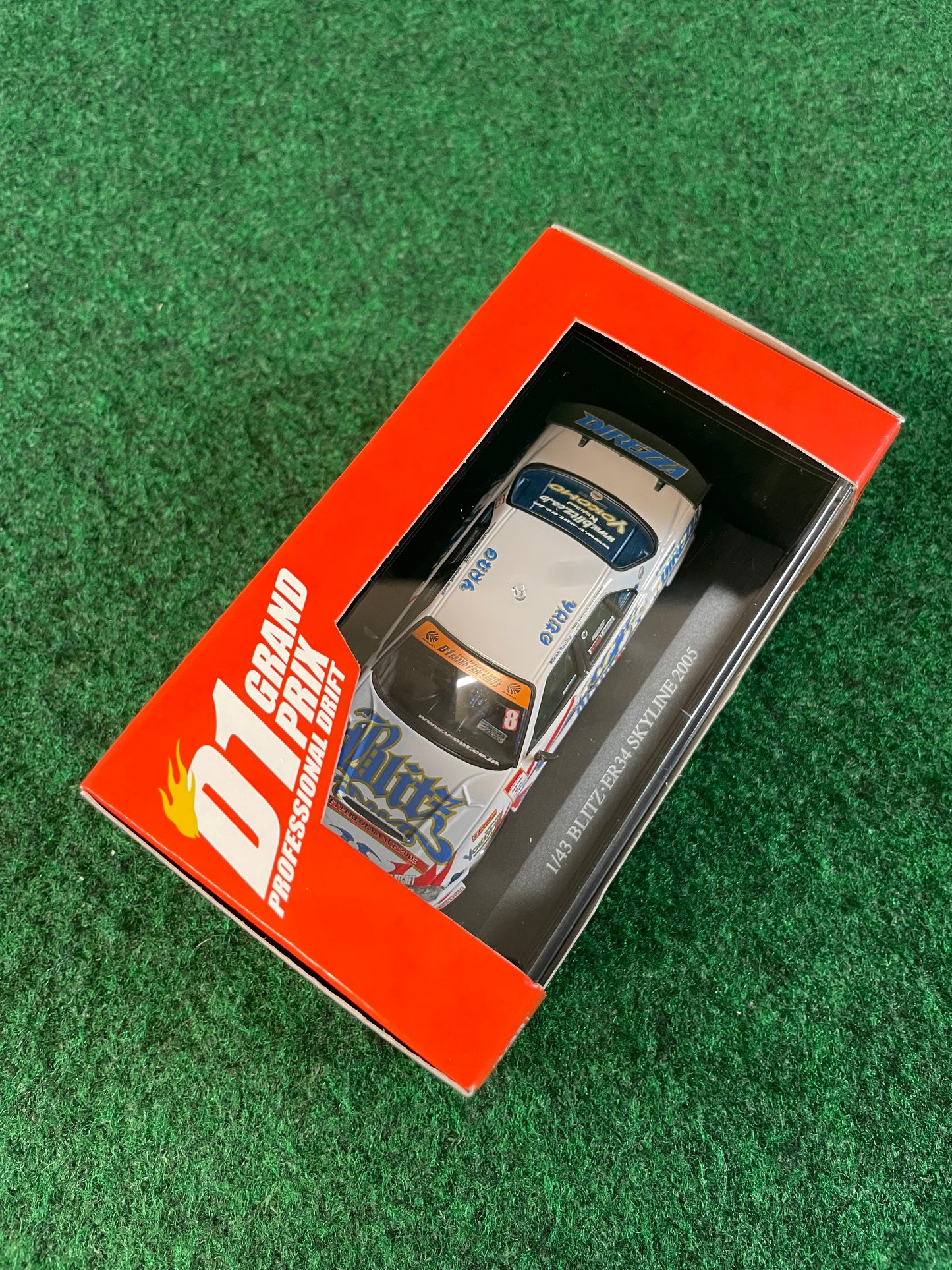 DISM D1 Grand Prix Memorial - 2005 Blitz Nissan Skyline ER34 1/43 Scale Diecast
