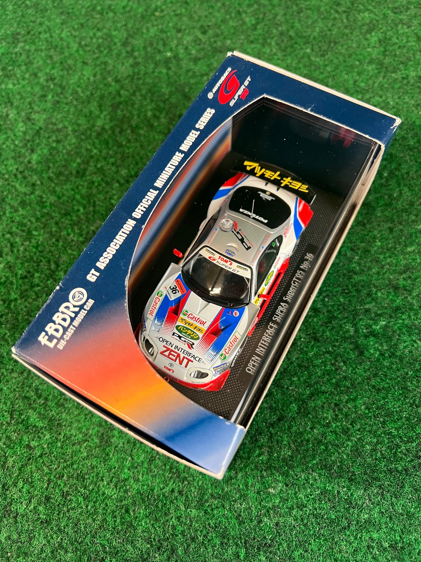 EBBRO 2005 SuperGT Open Interface Toyota Supra 1/43 Scale Diecast
