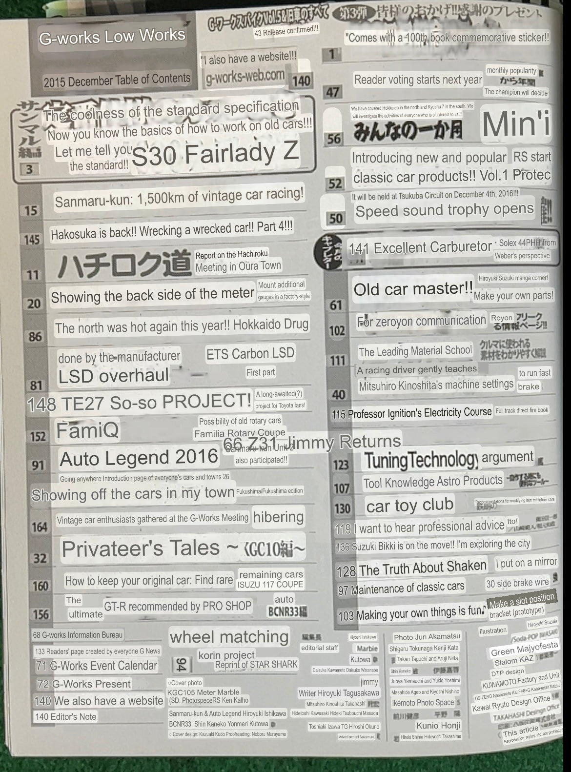G-Works Magazine - 2016 Complete Set