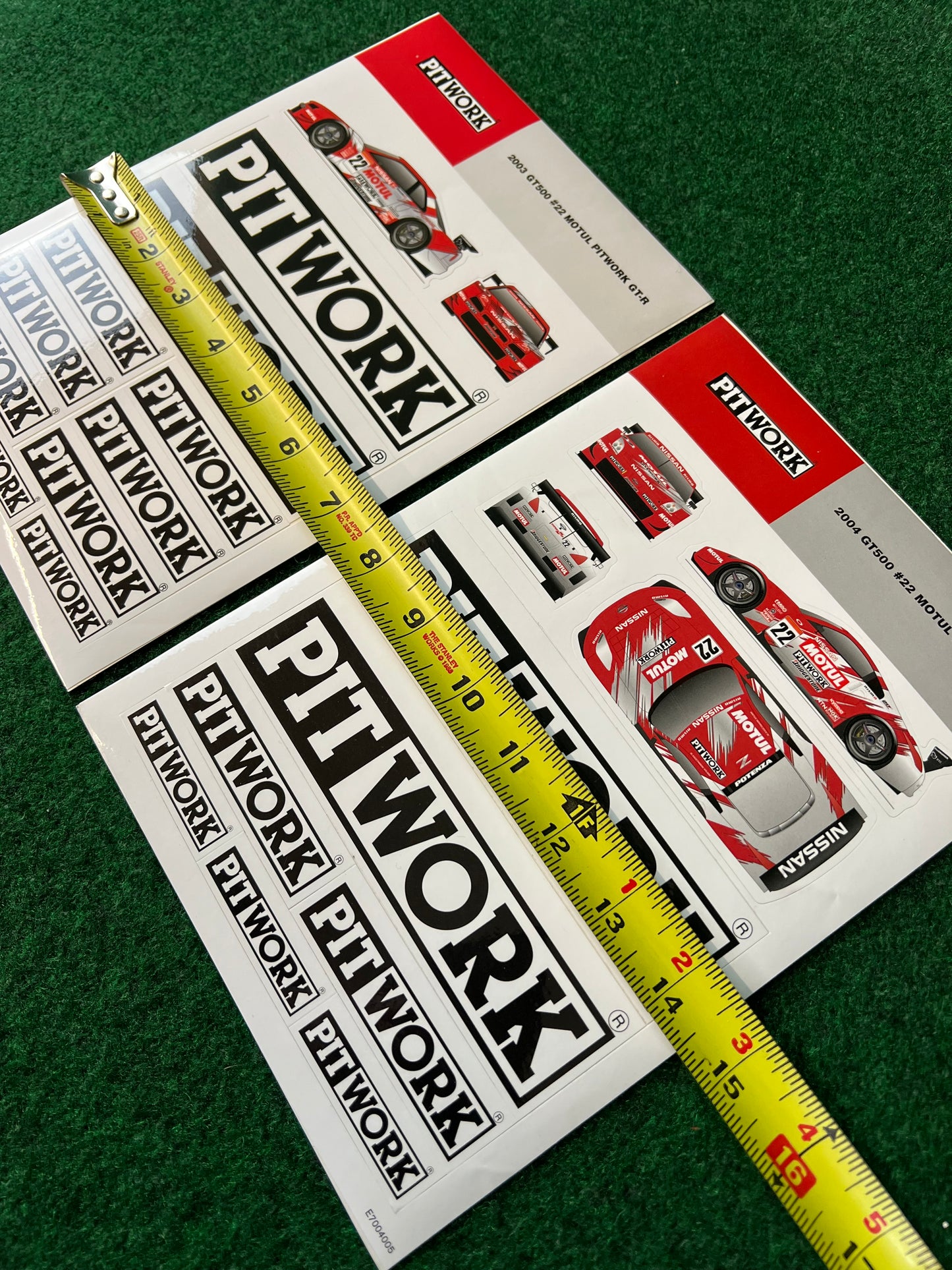Motul Pitwork - 2003 Nissan Skyline R34 GTR & 2004 Nissan Fairlady Z Sticker Sheet Set
