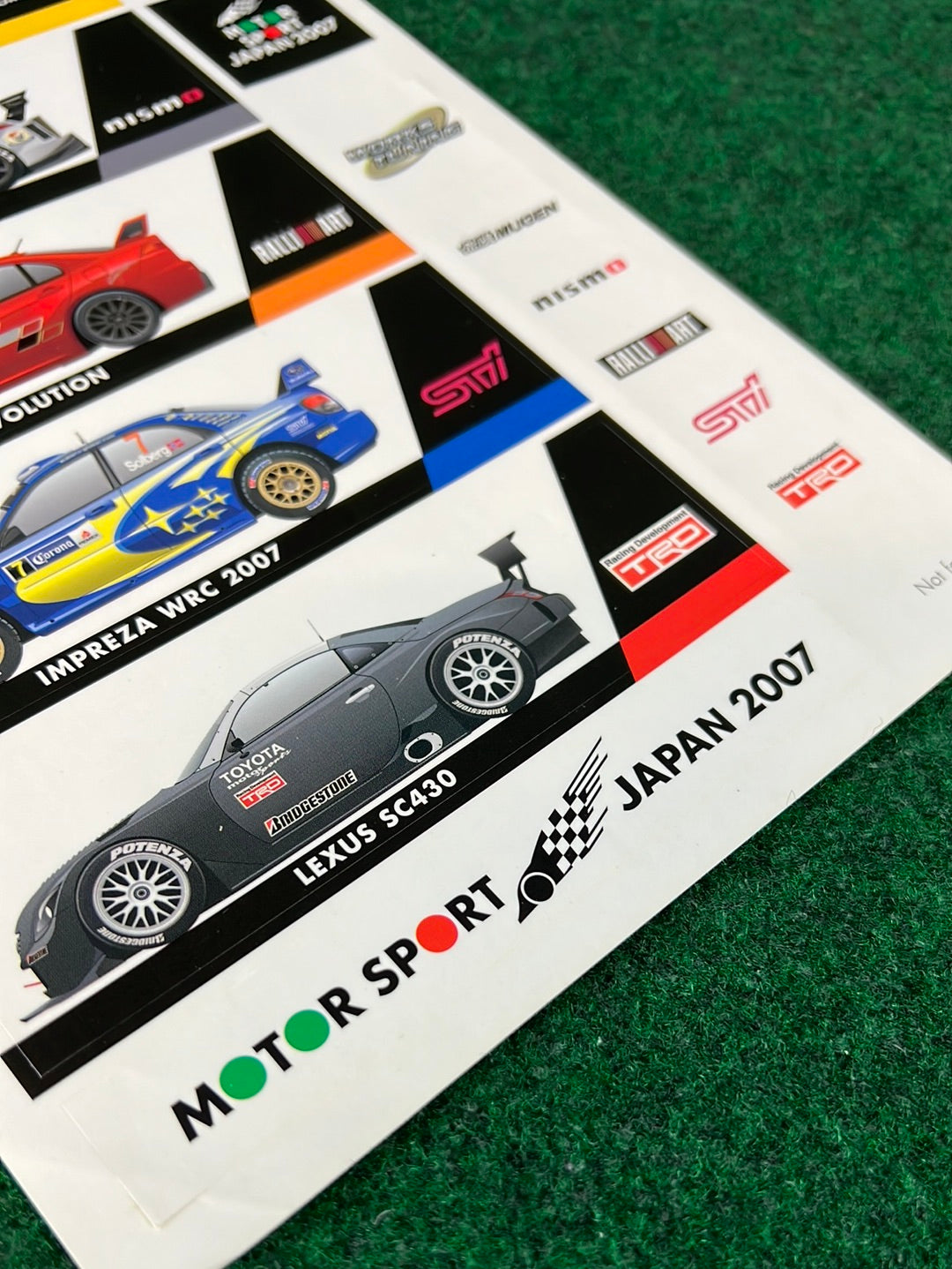 Motor Sport Japan 2007 Sticker Sheet (1)