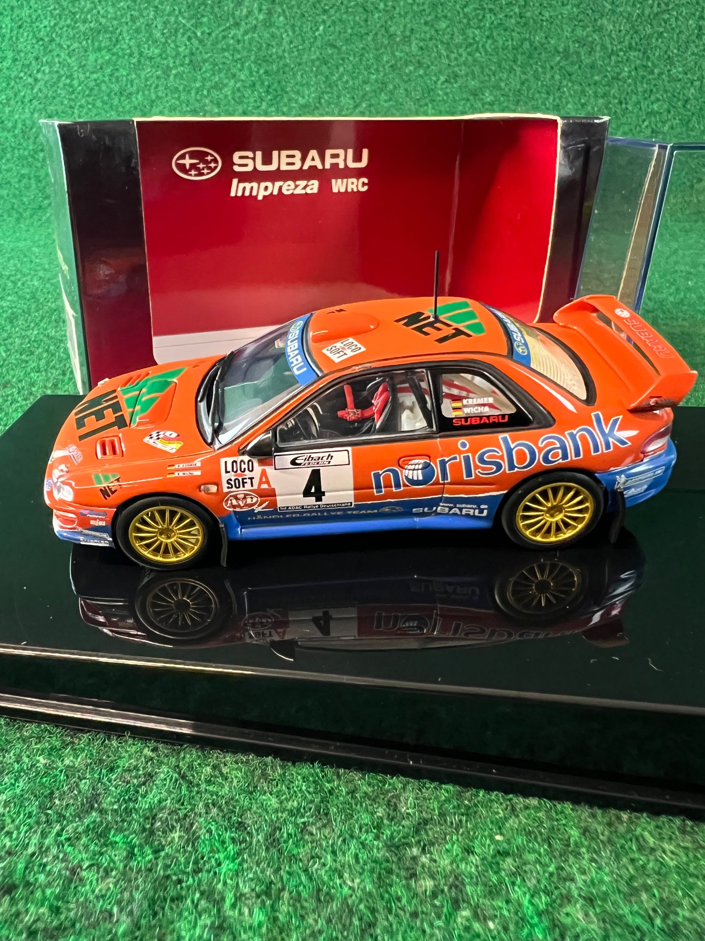 Auto Art - Subaru Impreza GC8 WRC 2001 Norisbank Rally Car 1/43 Scale Diecast