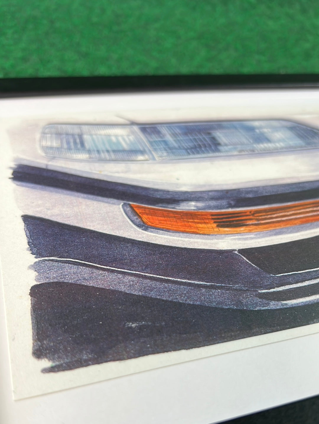 Honda CRX Front Corner View Framed Print