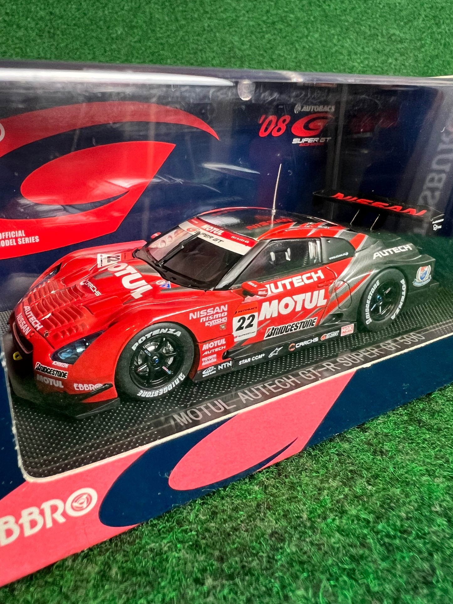 EBBRO SuperGT 2008 Motul Autech Nissan R35 GTR 1/43 Scale Diecast