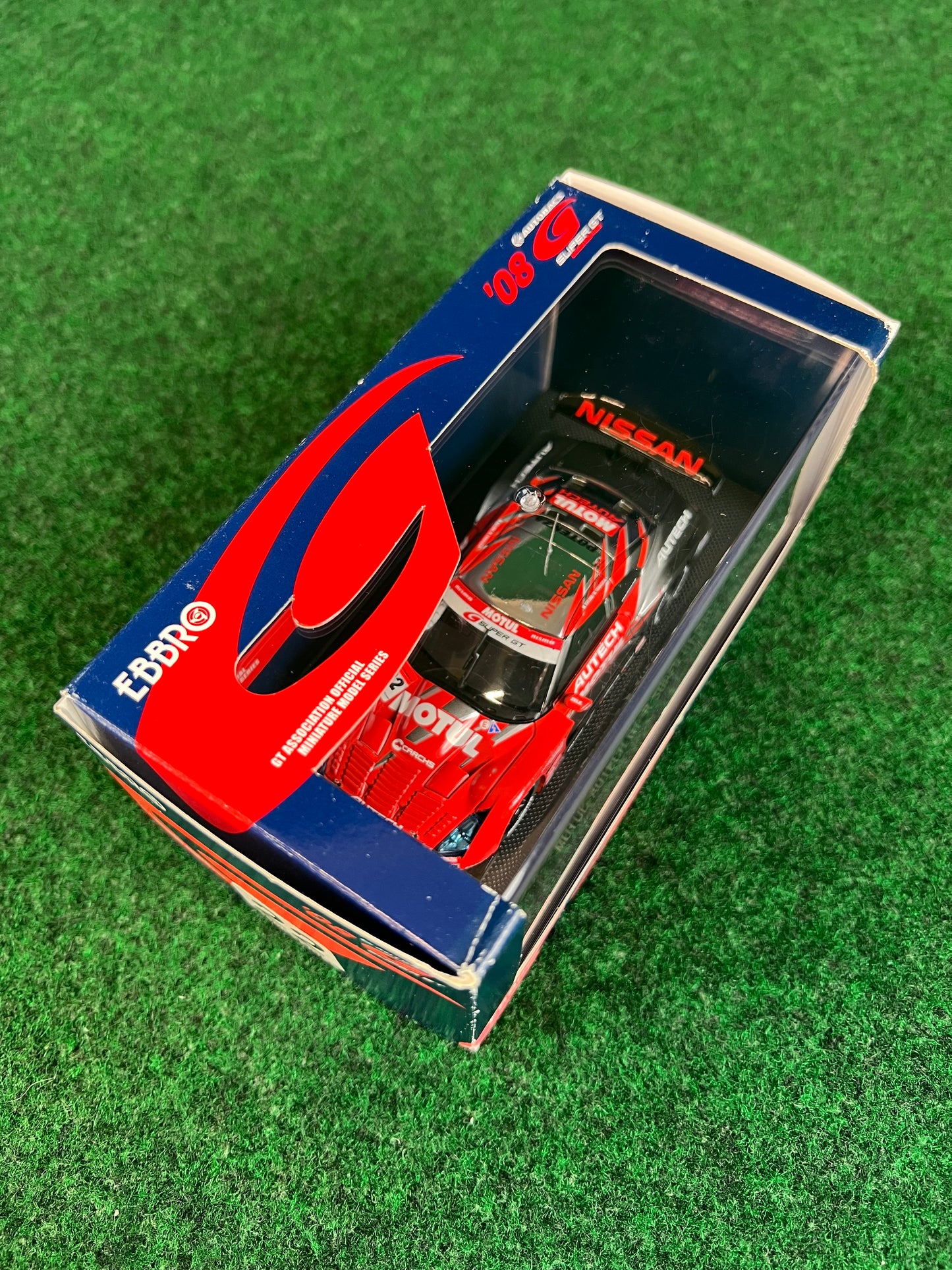 EBBRO SuperGT 2008 Motul Autech Nissan R35 GTR 1/43 Scale Diecast