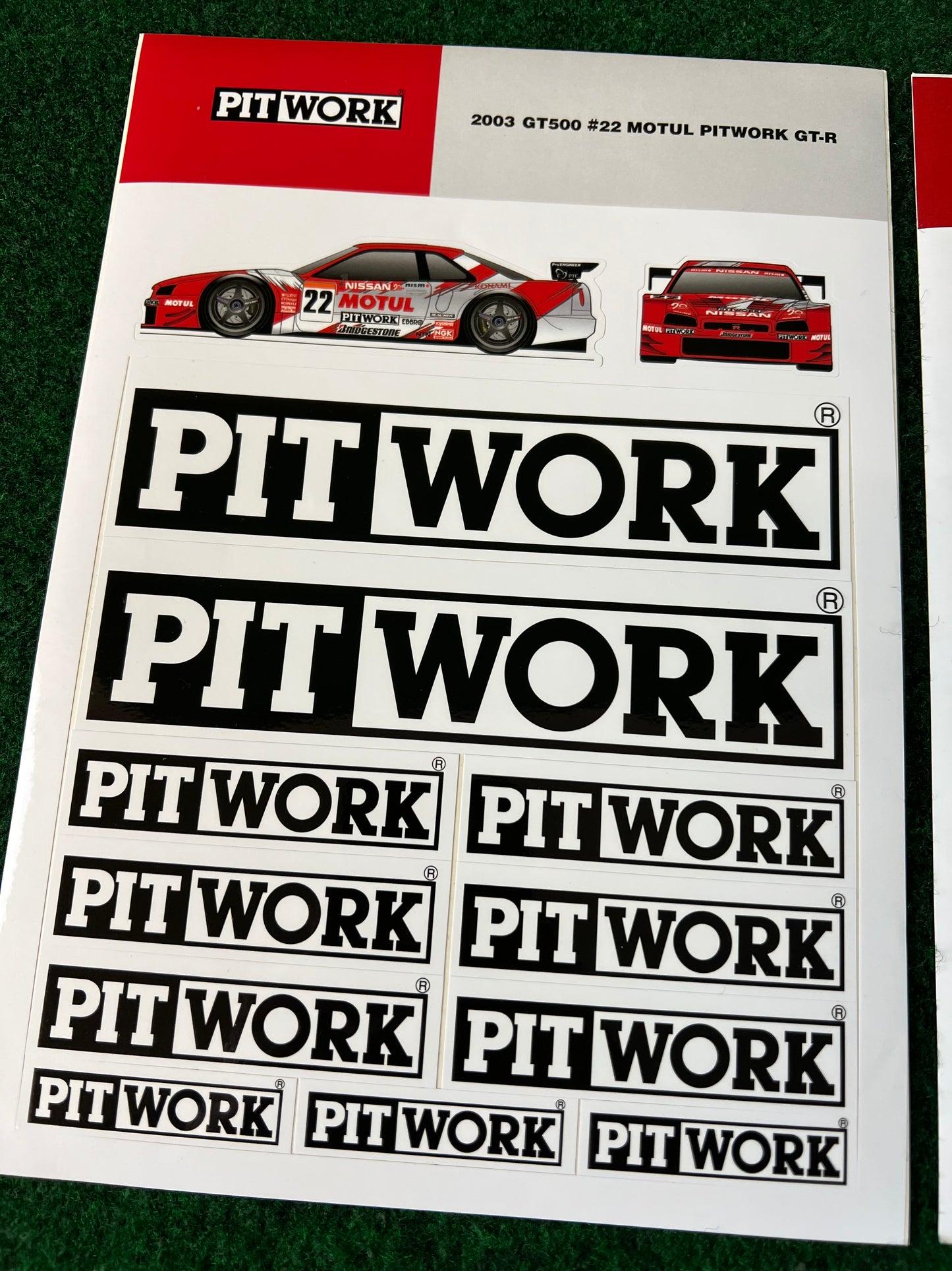 Motul Pitwork - 2003 Nissan Skyline R34 GTR & 2004 Nissan Fairlady Z Sticker Sheet Set