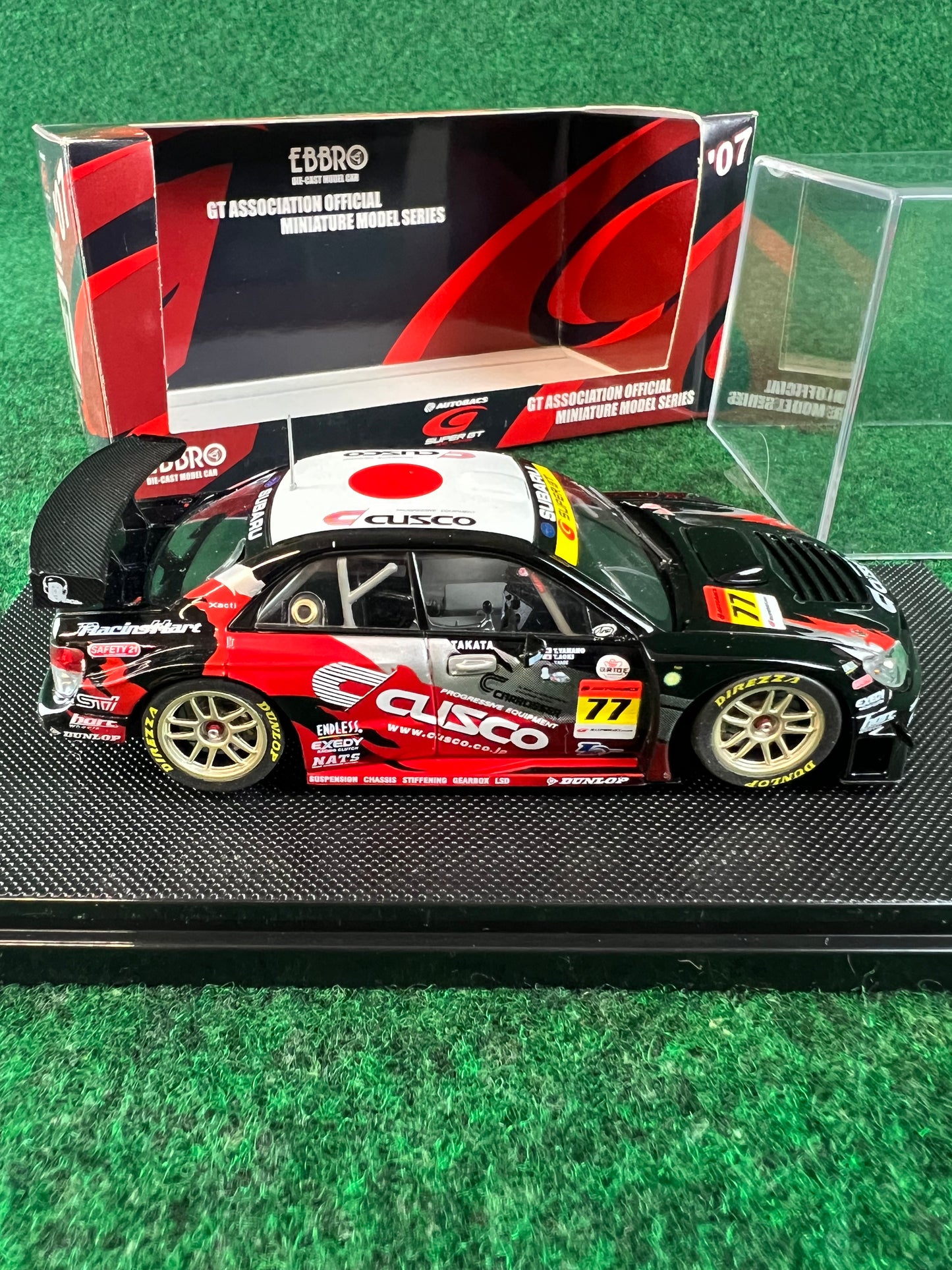 EBBRO SuperGT 2007 #77 Cusco Dunlop Subaru Impreza WRX STI 1/43 Scale Diecast