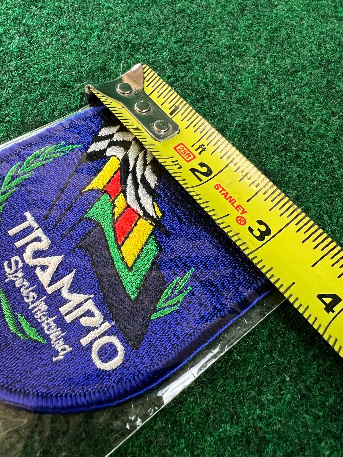 TRAMPIO Sports Motoring Vintage Logo Patch (Blue/Green/White)