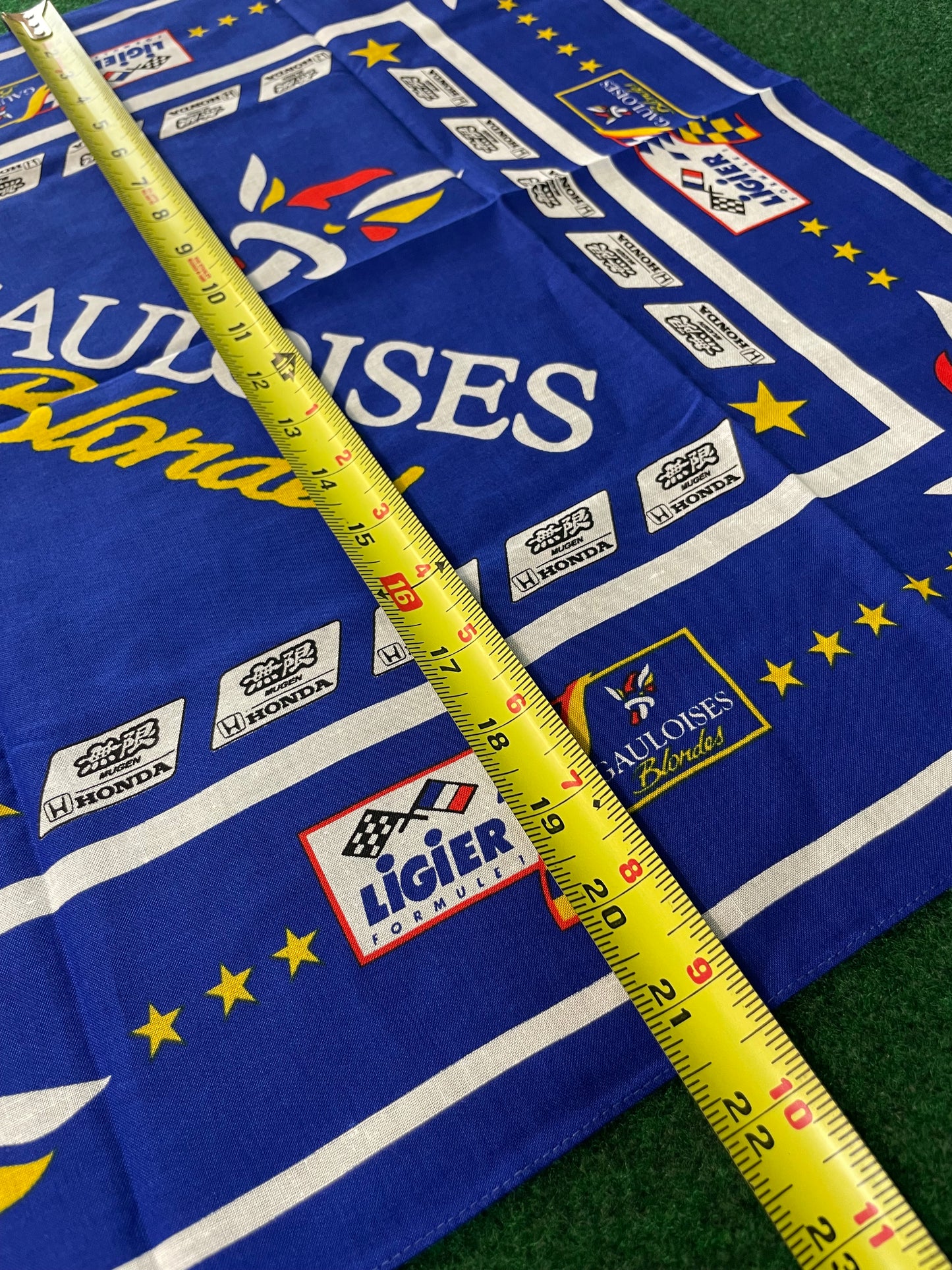 MUGEN Honda Gauloises Blondes Ligier Formula 1 Vintage Bandana Handkerchief Towel