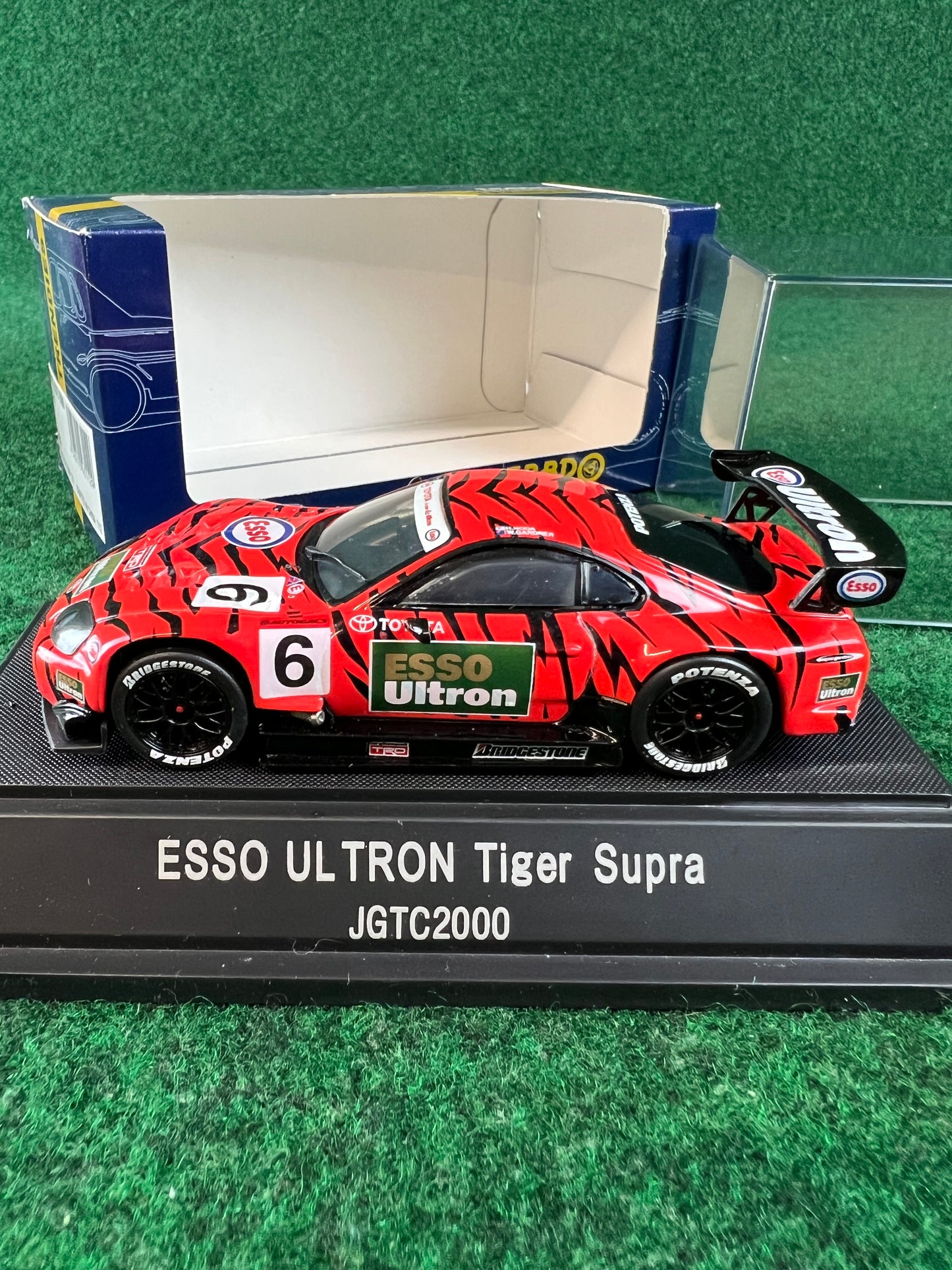 EBBRO Trendies - ESSO Ultron Toyota Supra 2000 (Red & Black) 1/43 Scale Diecast