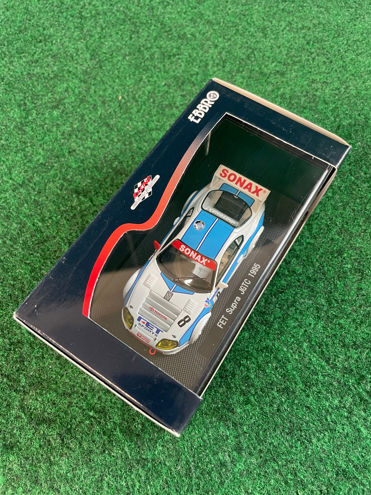 EBBRO - 1995 JGTC FET Sonax Toyota Supra 1/43 Scale Diecast