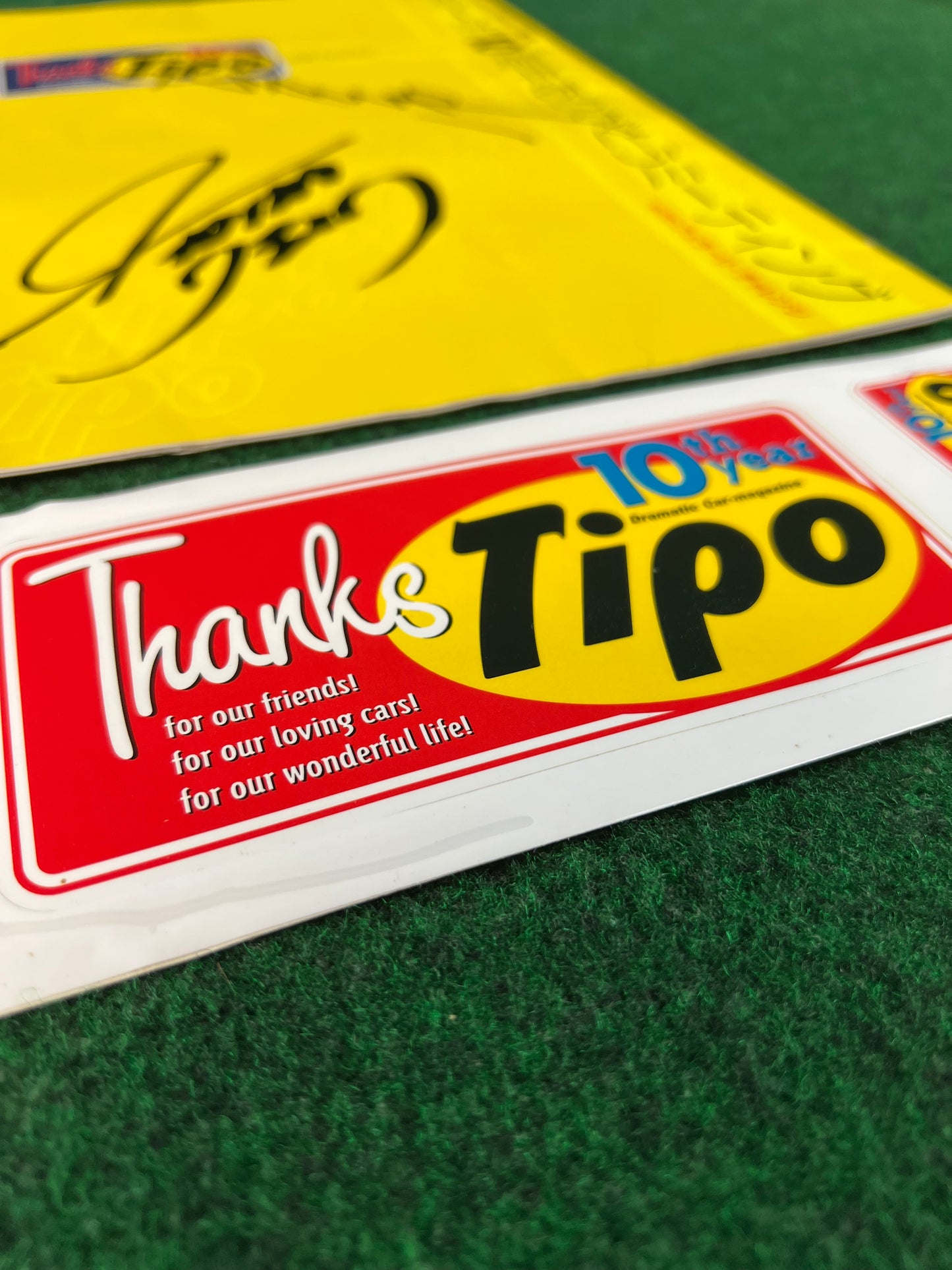 Tipo - 10th Anniversary “Thanks” Celebration Program and Sticker Set