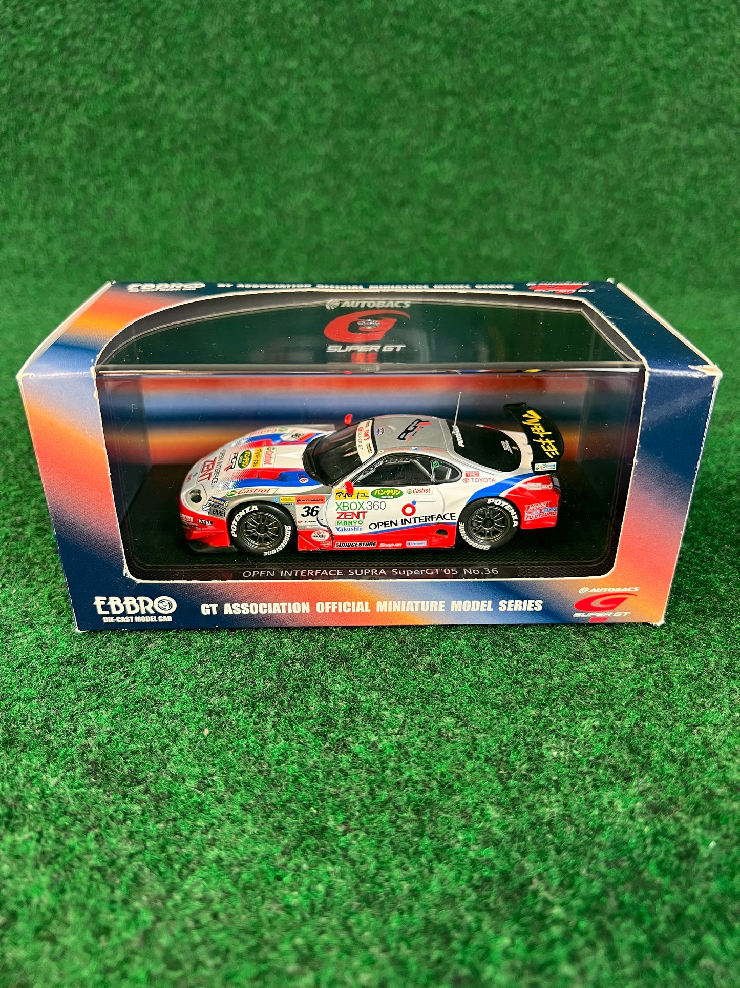 EBBRO 2005 SuperGT Open Interface Toyota Supra 1/43 Scale Diecast