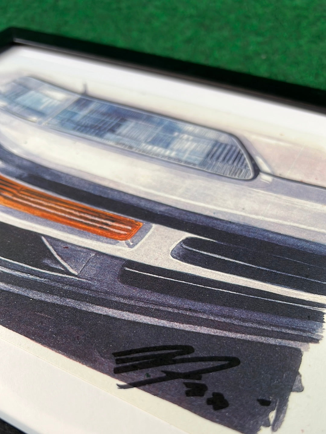 Honda CRX Front Corner View Framed Print