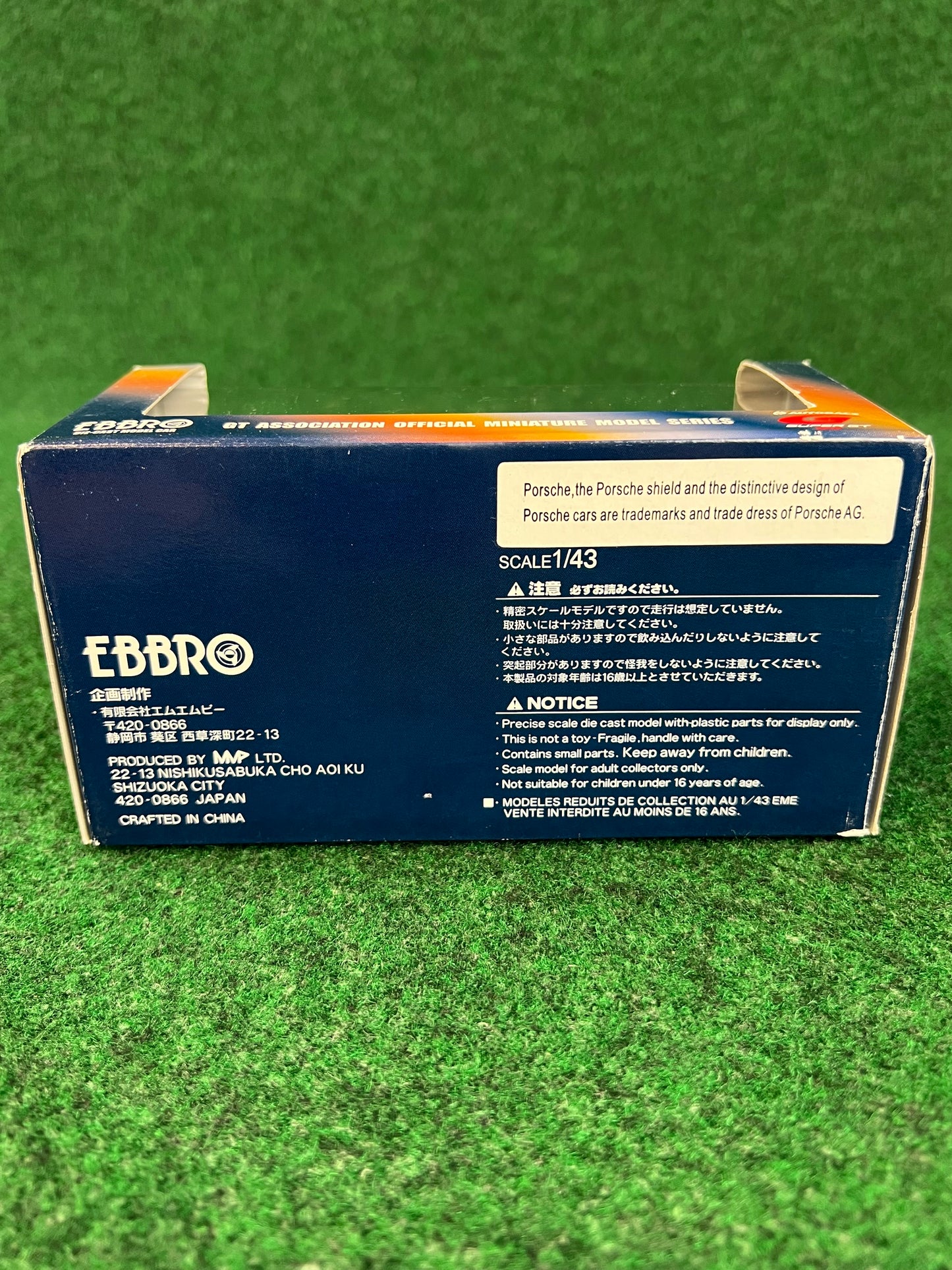 EBBRO - 2005 Super GT Ryozanpaku TEAM TAKAMIZAWA ADVAN Porsche 911 GT3 1/43 Scale Diecast