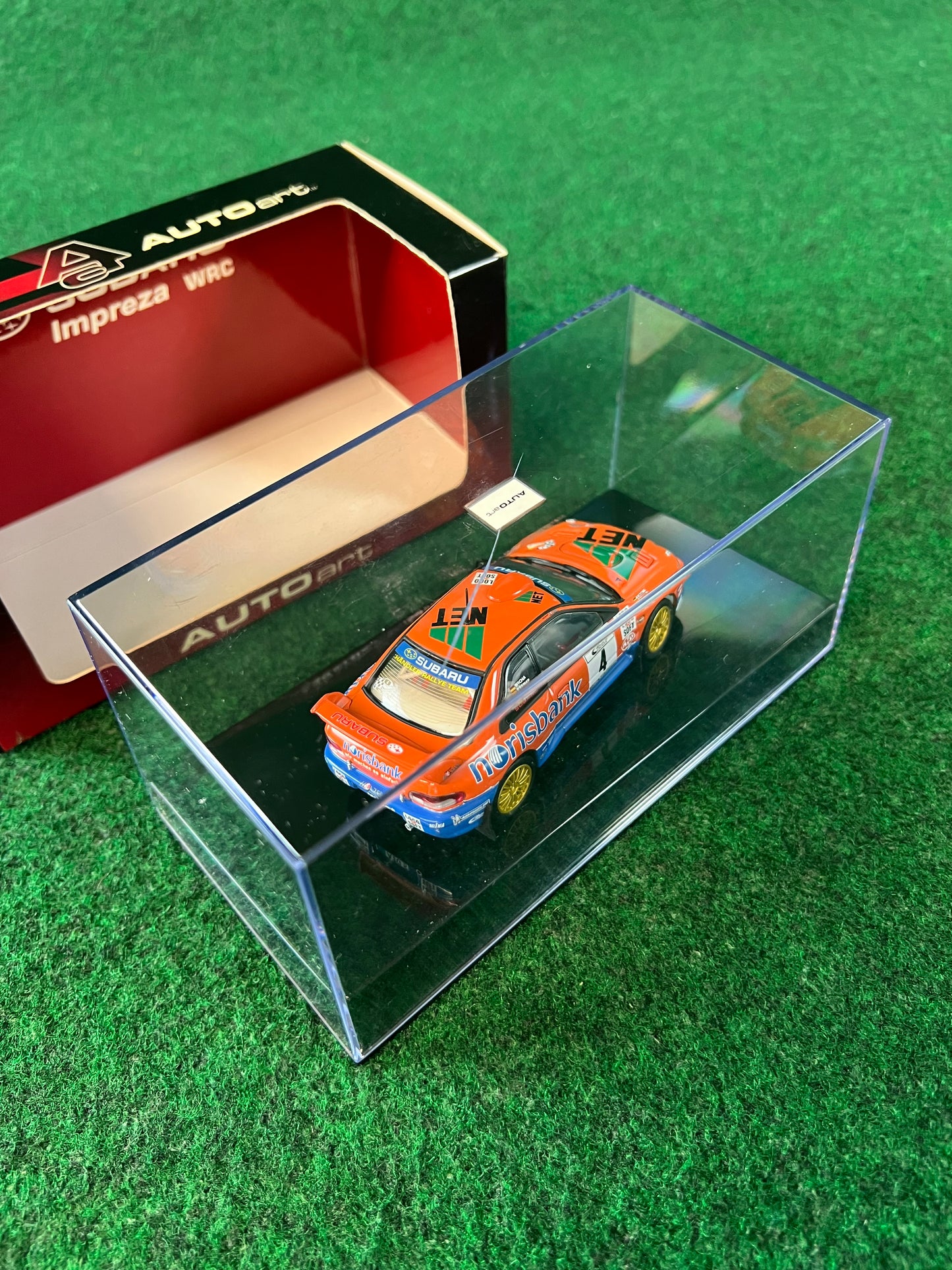 Auto Art - Subaru Impreza GC8 WRC 2001 Norisbank Rally Car 1/43 Scale Diecast