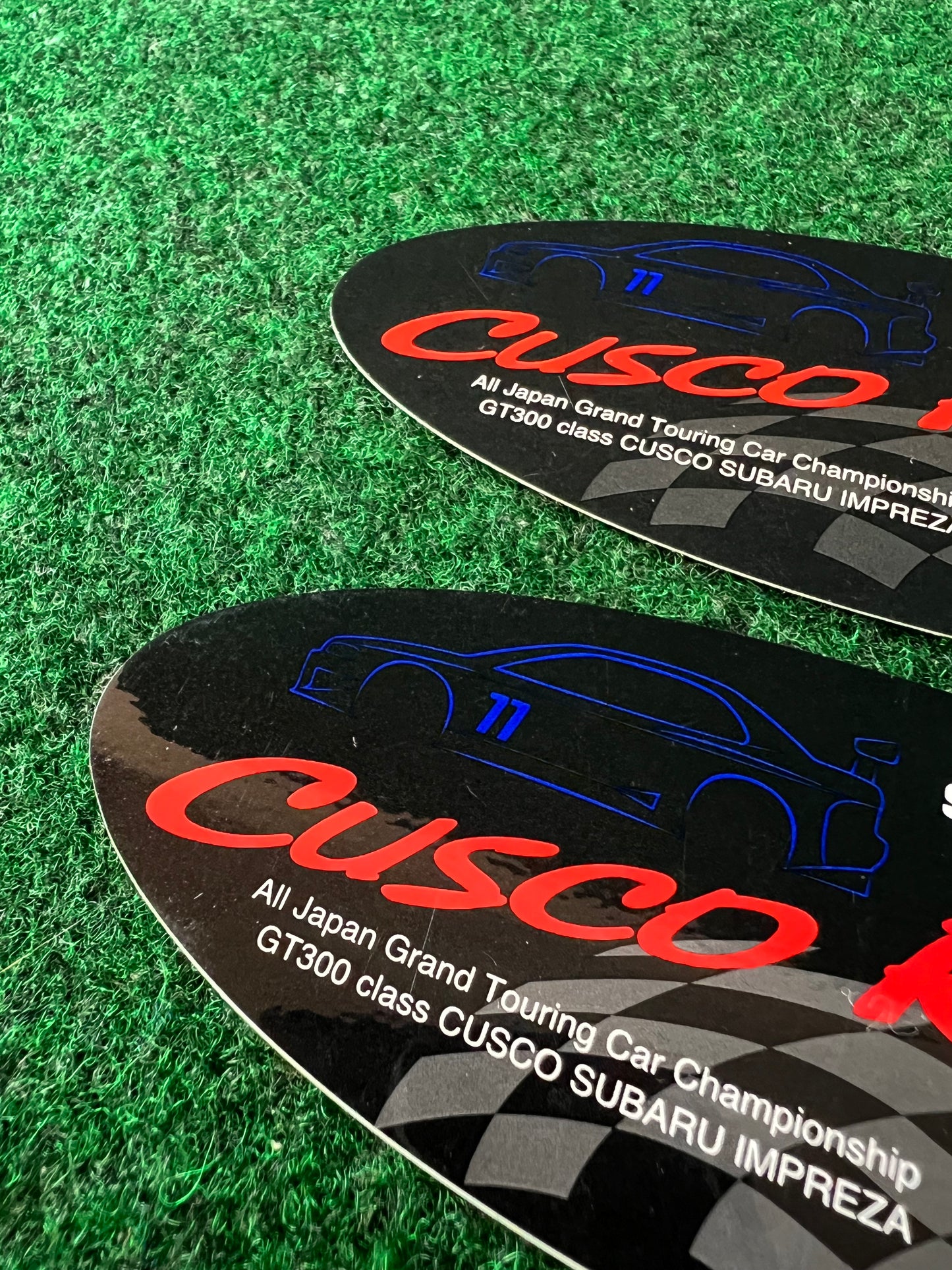 CUSCO - JGTC Subaru Impreza GC8 WRX Black Oval Sticker Set