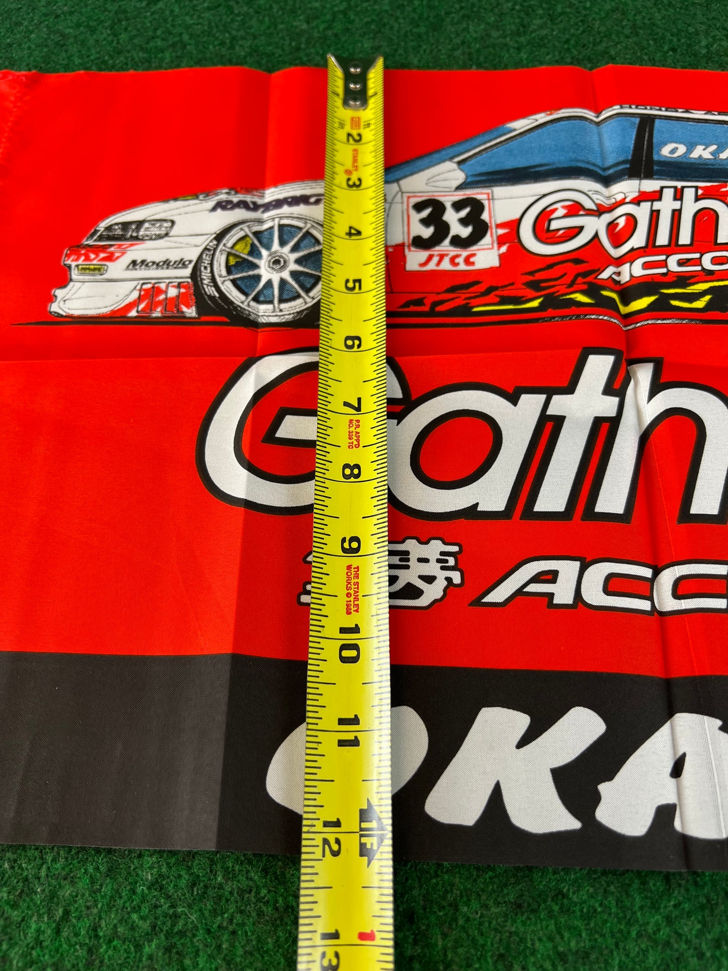 Gathers Honda - Honda Collection JTCC 1997 Honda Accord Buttondown Staff Shirt and #33 Okada Raceday Fan Cheering Flag Set