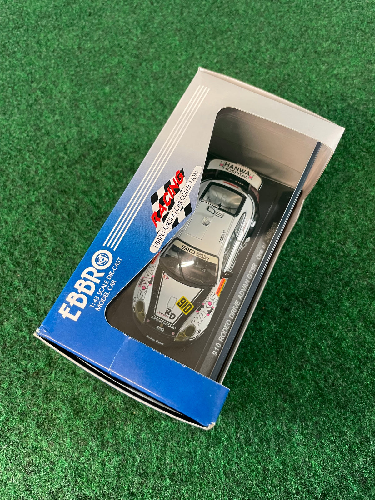 EBBRO Racing Car Collection - JGTC 2002 Rodeo Drive Advan Porsche 911 GT3R 1/43 Scale Diecast