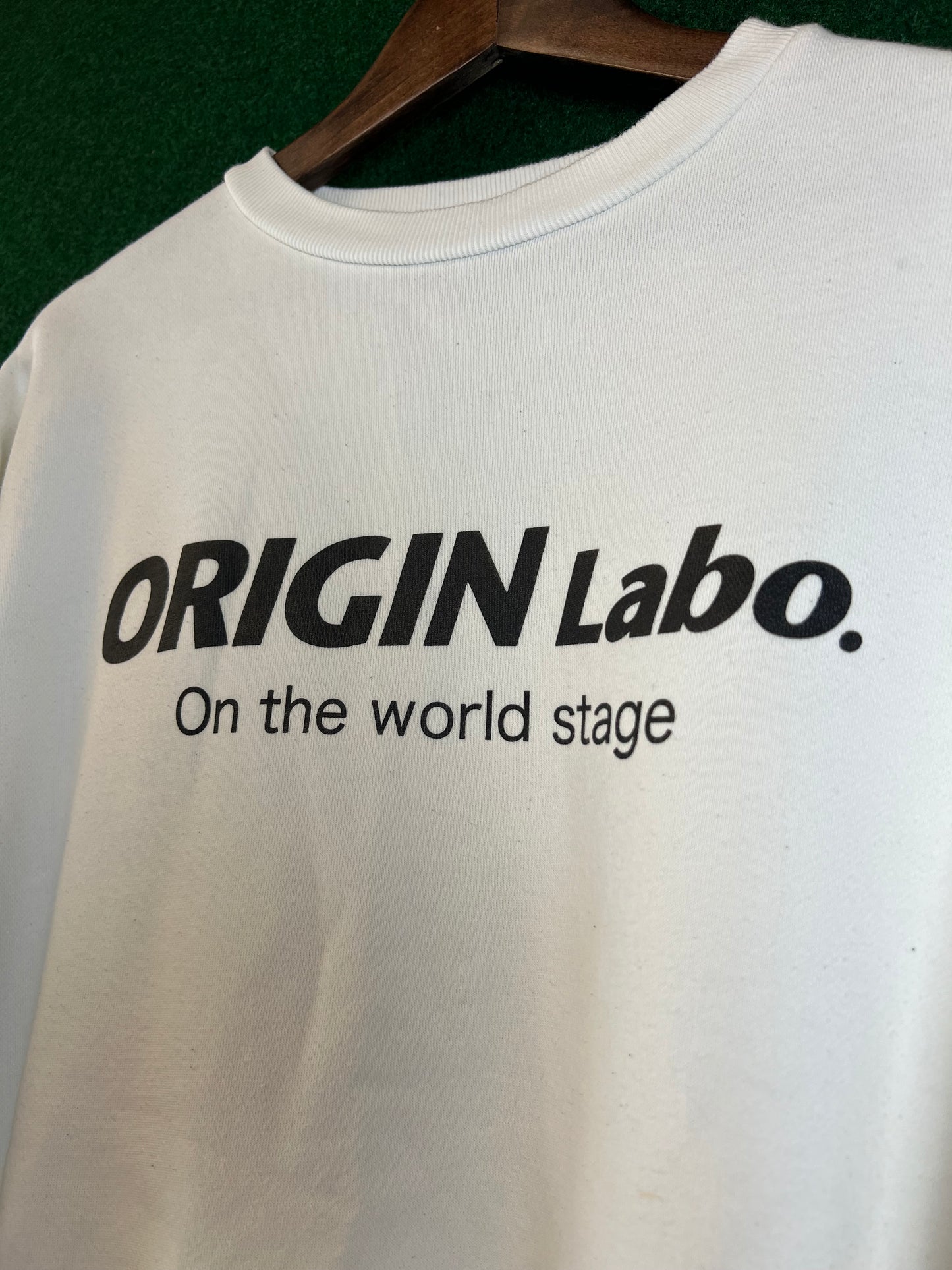 Origin Labo - White Crewneck Sweatshirt