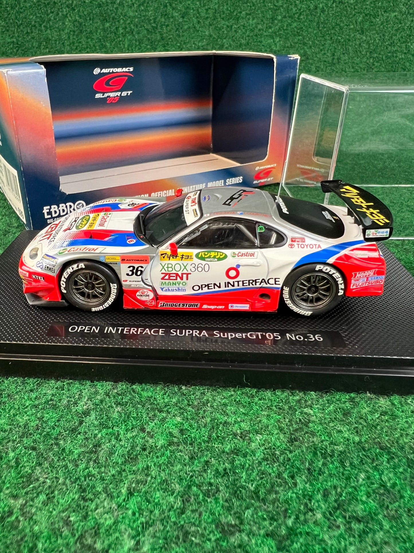 EBBRO 2005 SuperGT Open Interface Toyota Supra 1/43 Scale Diecast