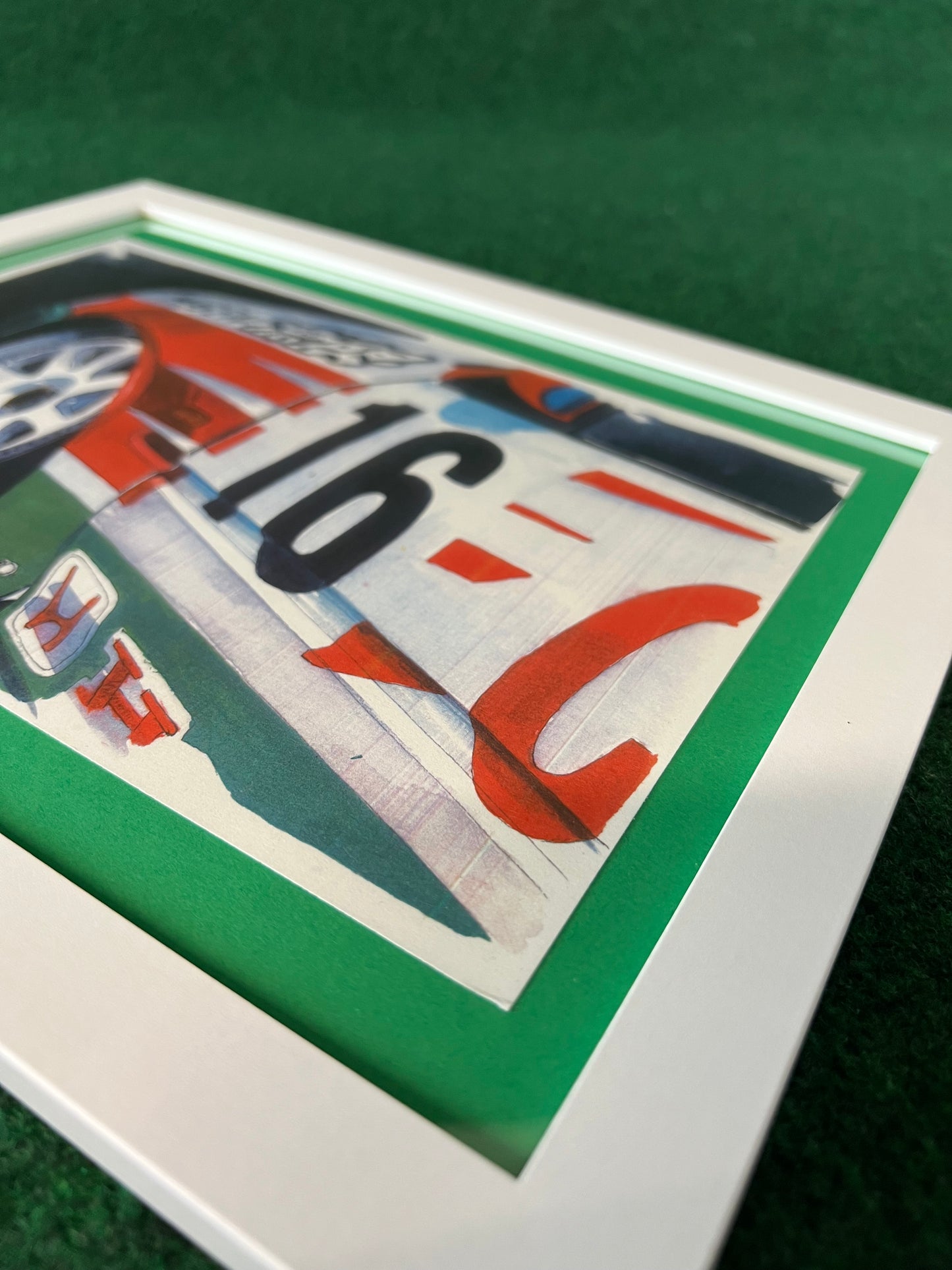 JTCC Castrol Honda Civic Ferio Racecar #16 Door and Wheel View Framed Print