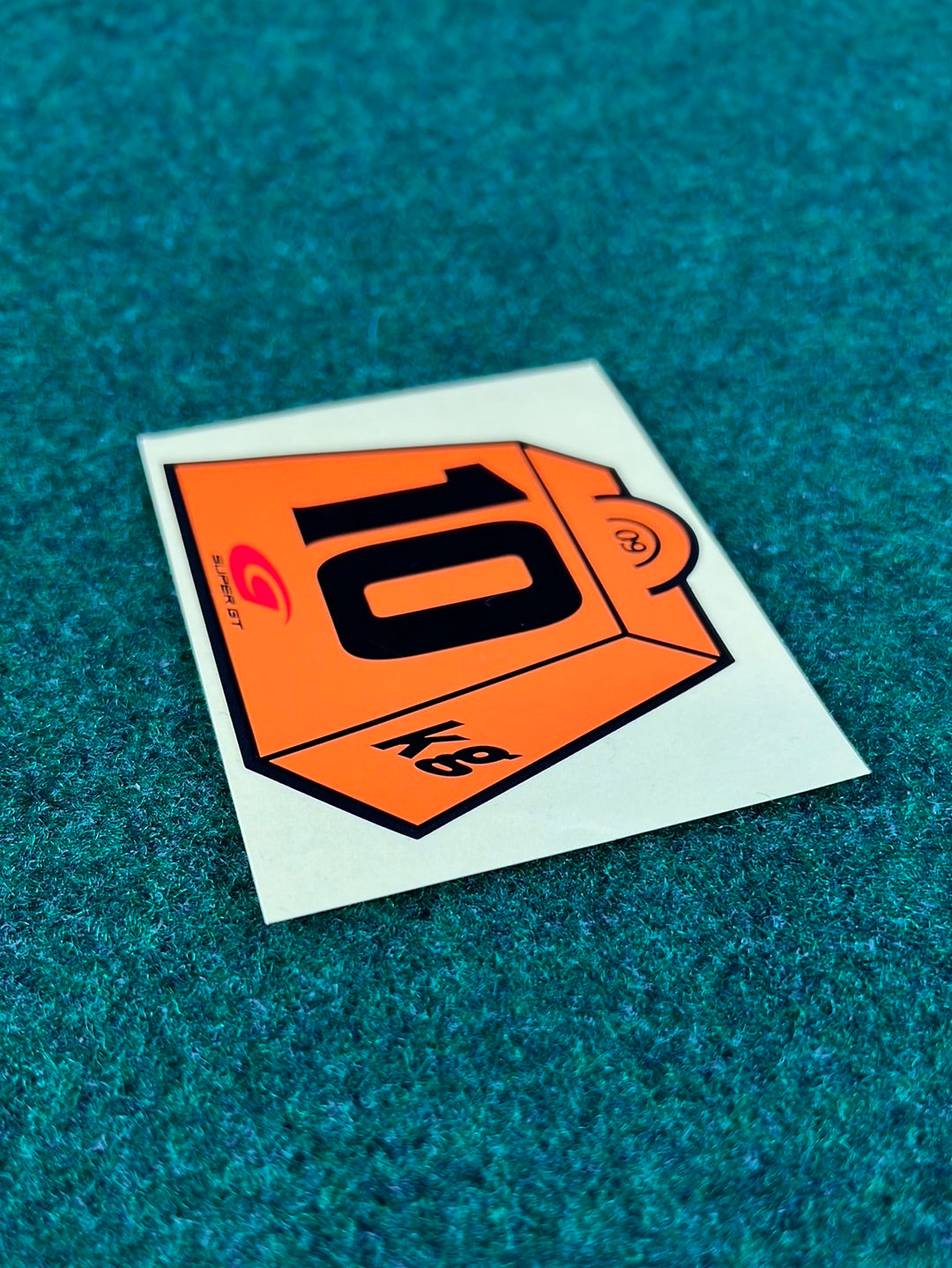 Super GT 2009 - Commemorative 10KG Weight Penalty Collectible Sticker