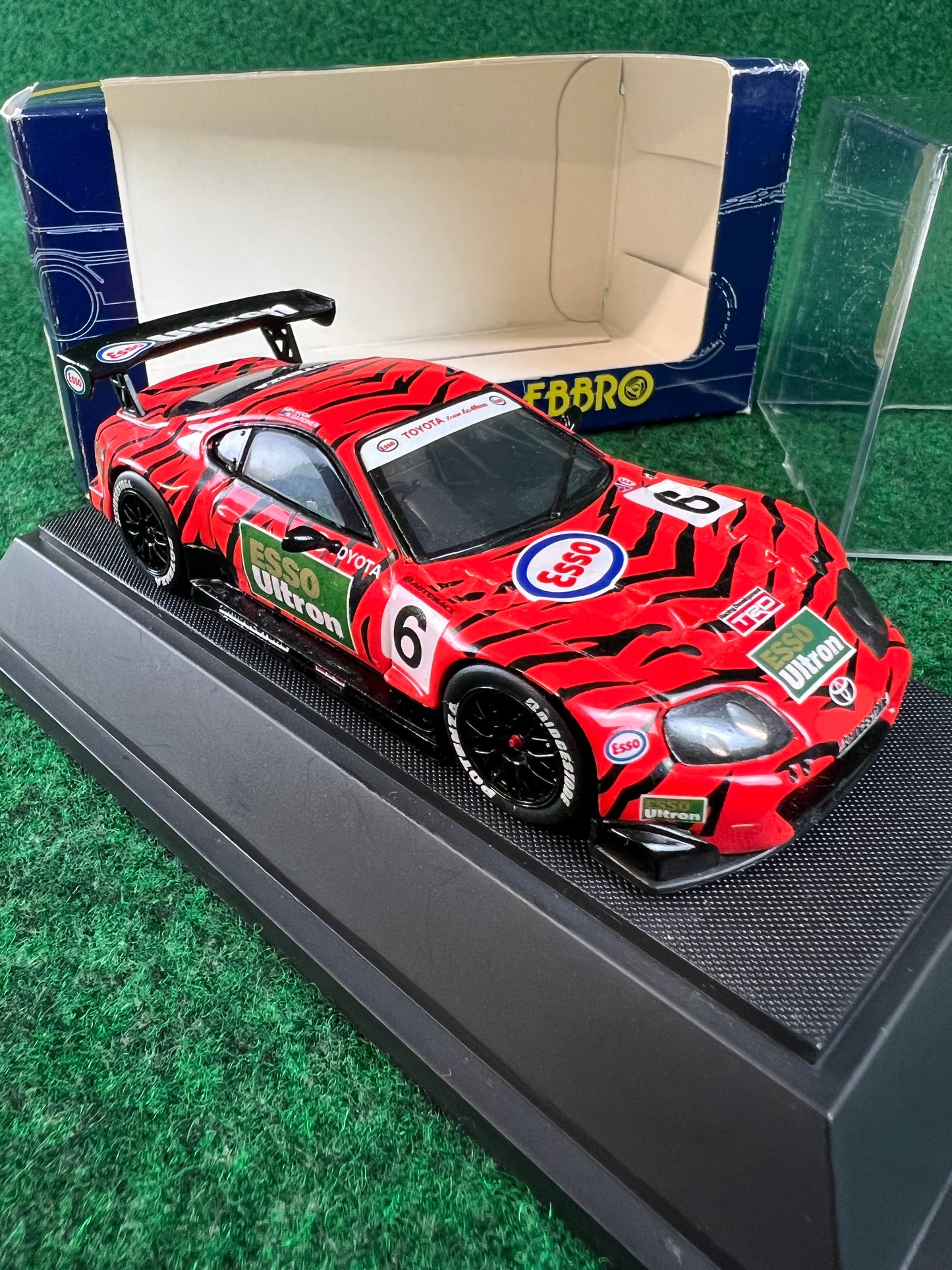 EBBRO Trendies ESSO Ultron Toyota Supra 2000 (Red & Black) 1/43 Scale Diecast