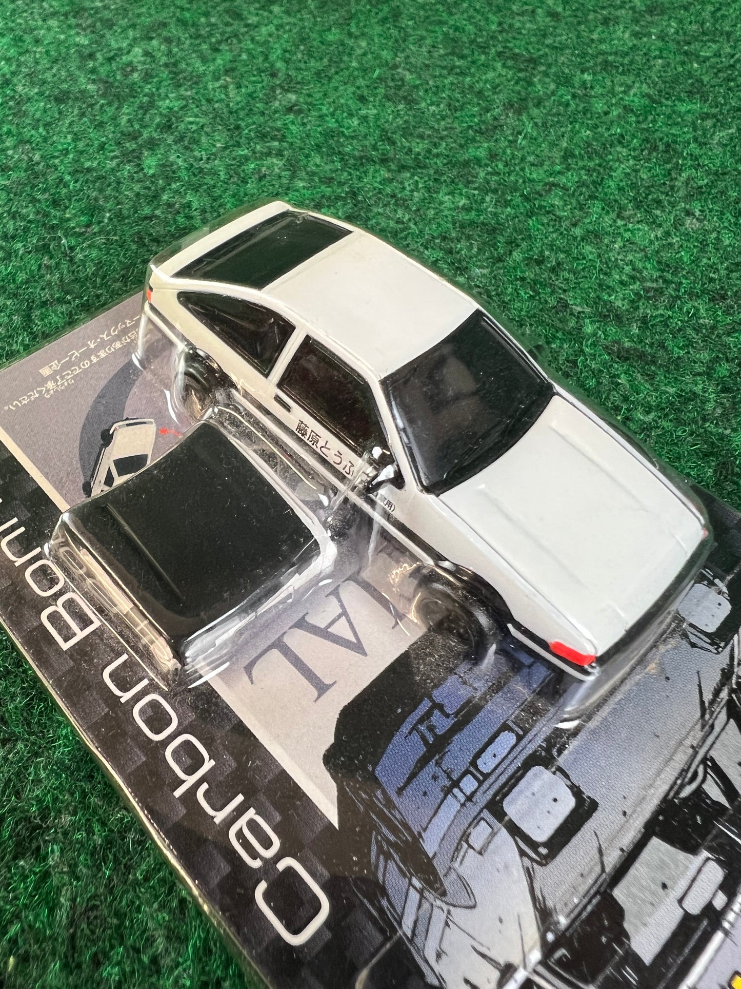 Initial D - Toyota Corolla AE86 w/ Extra Carbon Fiber Hood Toy Car