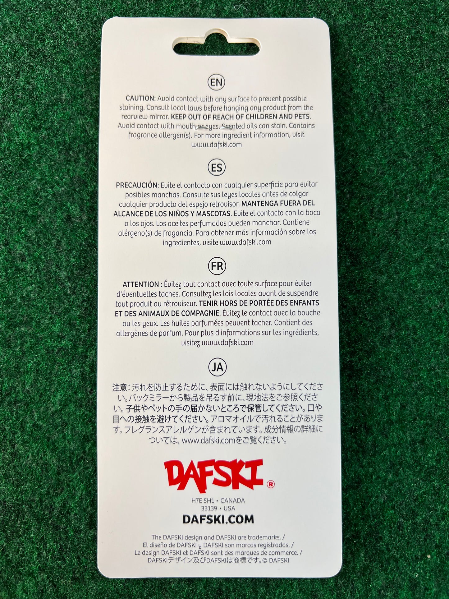 DAFSKI - Boba Tea Hanging Air Freshener