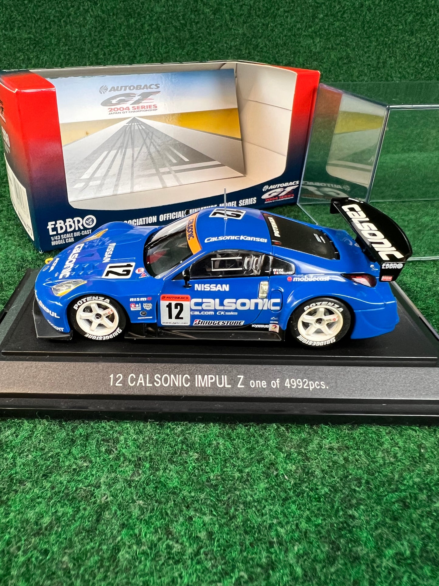 EBBRO JGTC 2004 Calsonic IMPUL Nissan Fairlady Z 1/43 Scale Diecast