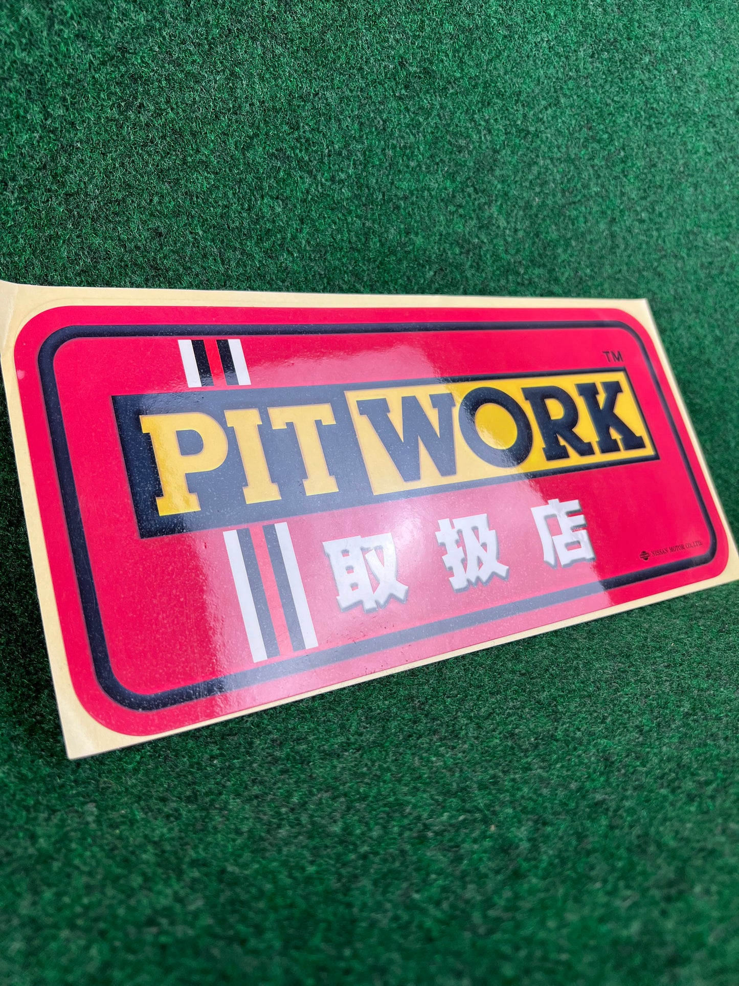 PITWORK Stores(1) - Nissan Service and Parts Retail Display Sticker