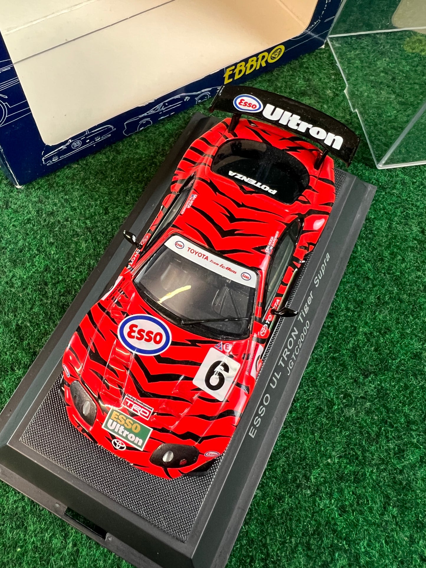EBBRO Trendies ESSO Ultron Toyota Supra 2000 (Red & Black) 1/43 Scale Diecast