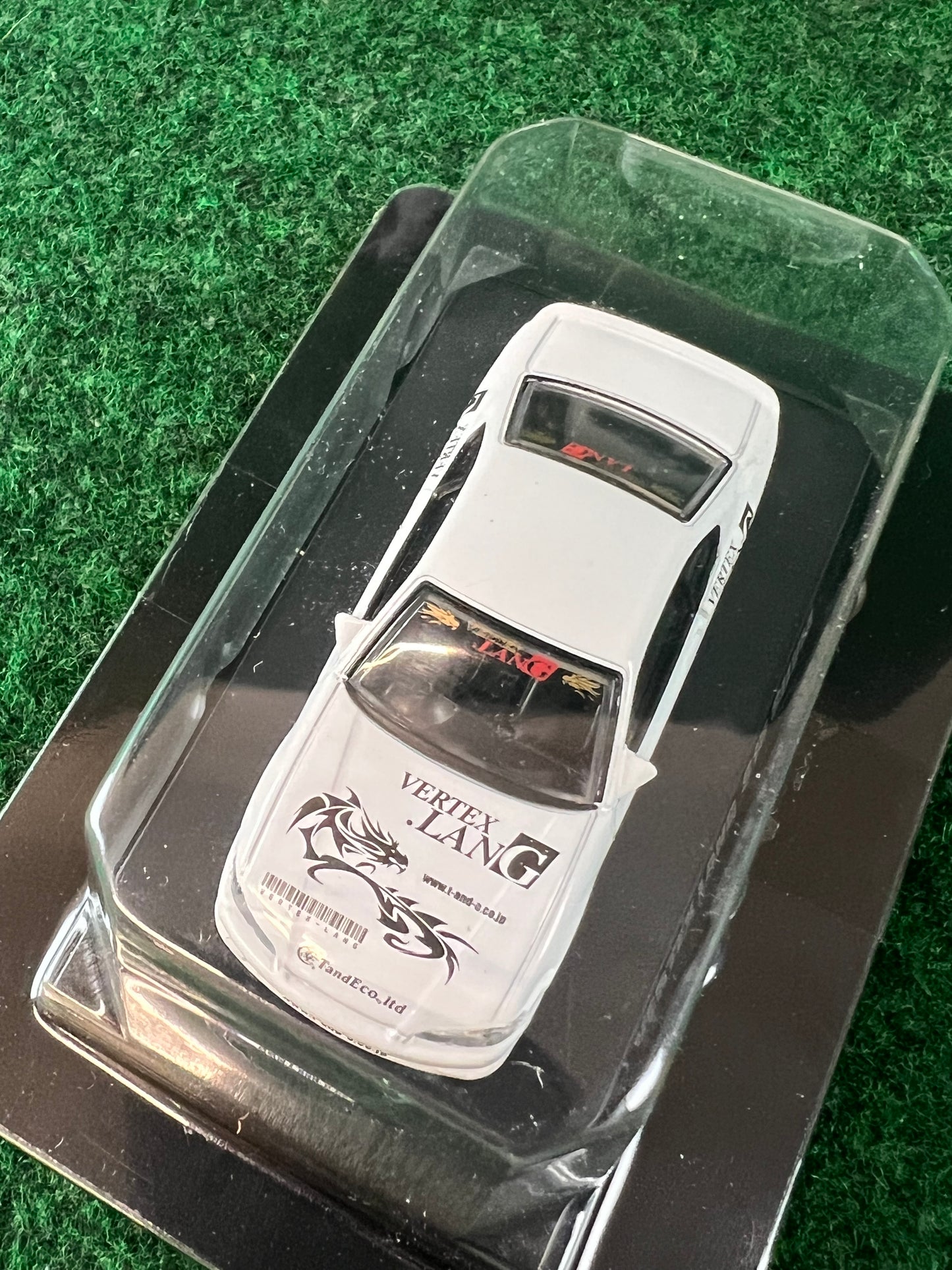 Aoshima - Option Vertex Lang Nissan Silvia S15 (White) 1/64 Scale Diecast Car