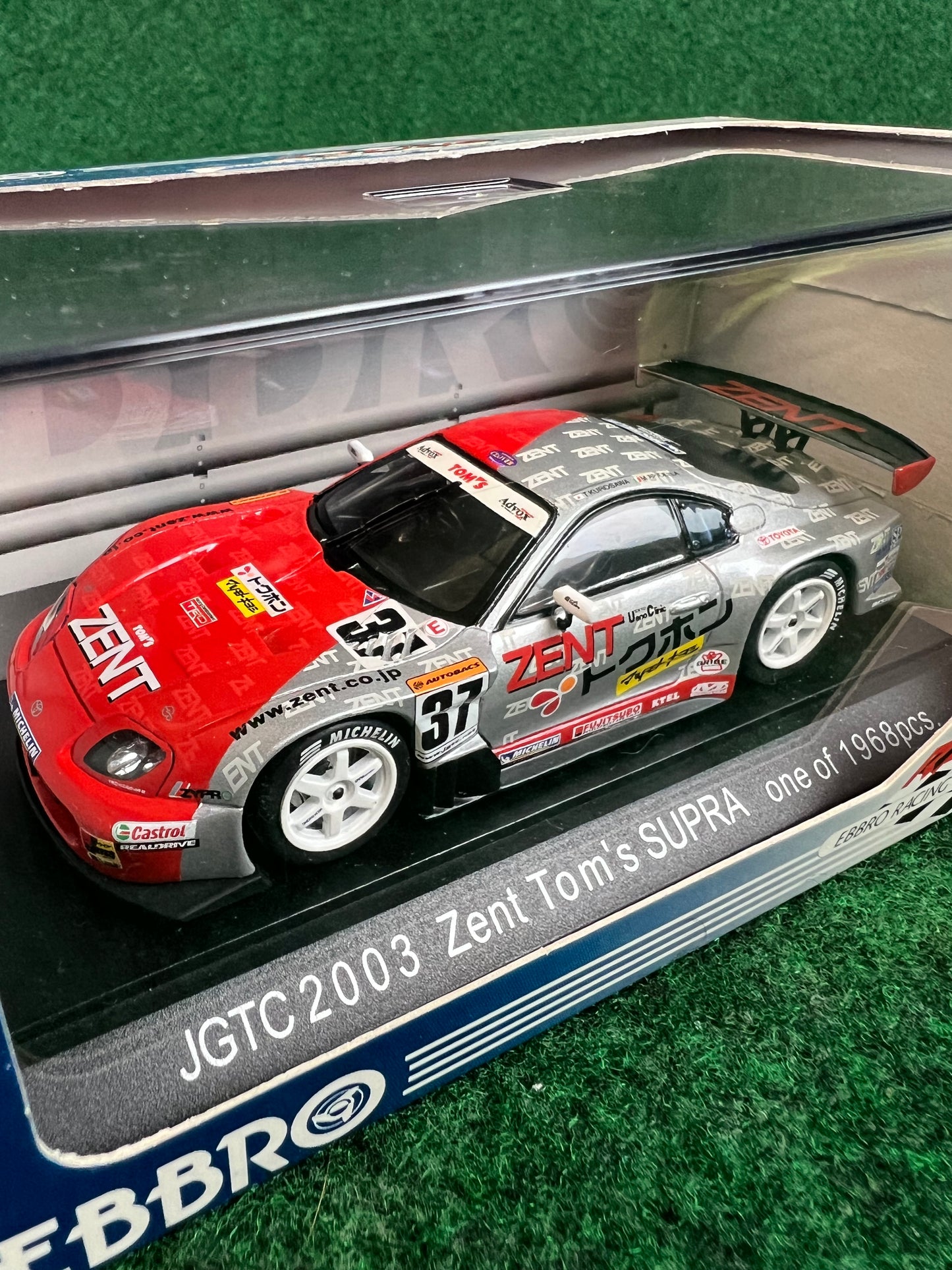EBBRO - 2003 Zent Tom's Toyota Supra 1/43 Scale Diecast