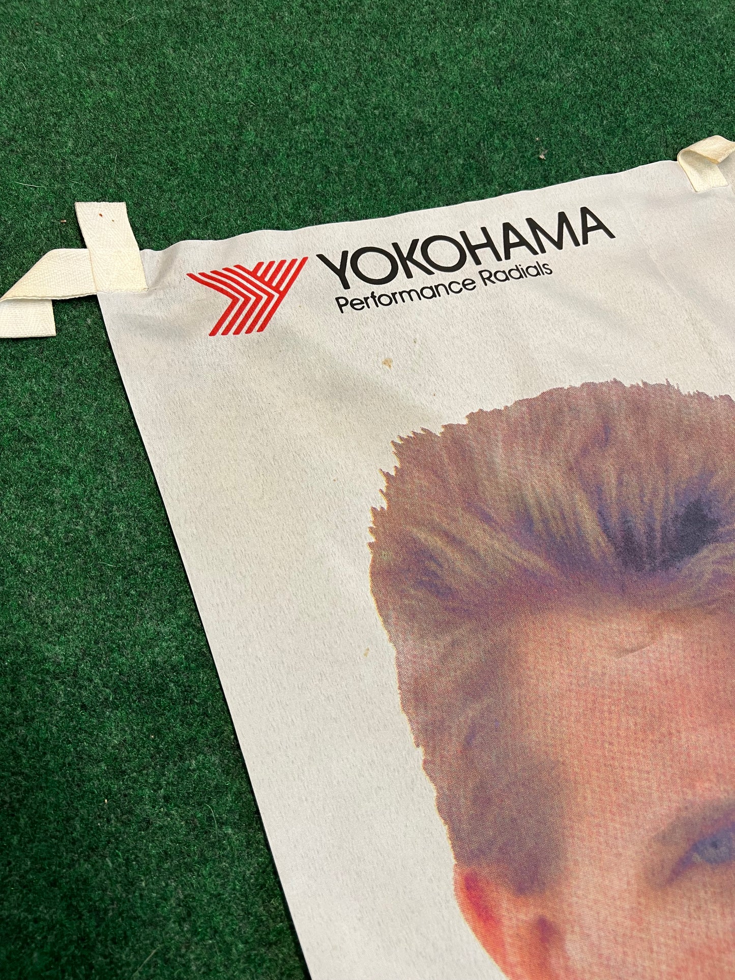 YOKOHAMA - Stefan Johansson Vintage Advertising Nobori Banner