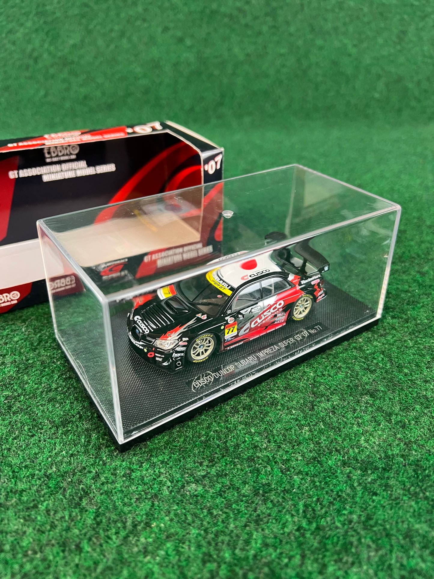 EBBRO SuperGT 2007 #77 Cusco Dunlop Subaru Impreza WRX STI 1/43 Scale Diecast