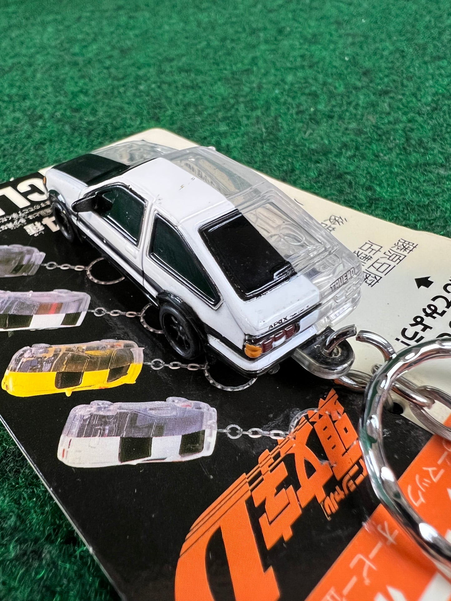 Initial D - Toyota Corolla AE86 Mini Car Half Clear Keychain